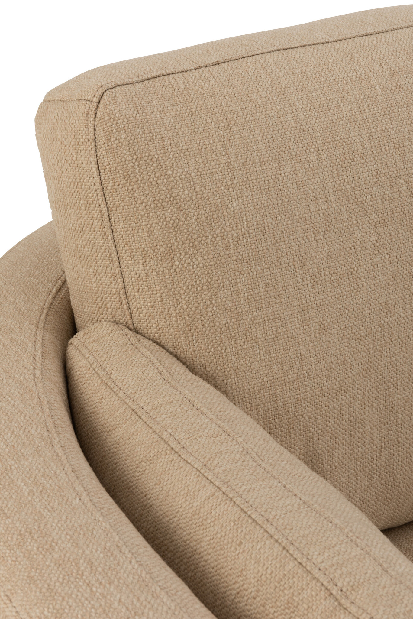 CHAIR SWIVEL WD/TEXTILE BEIGE