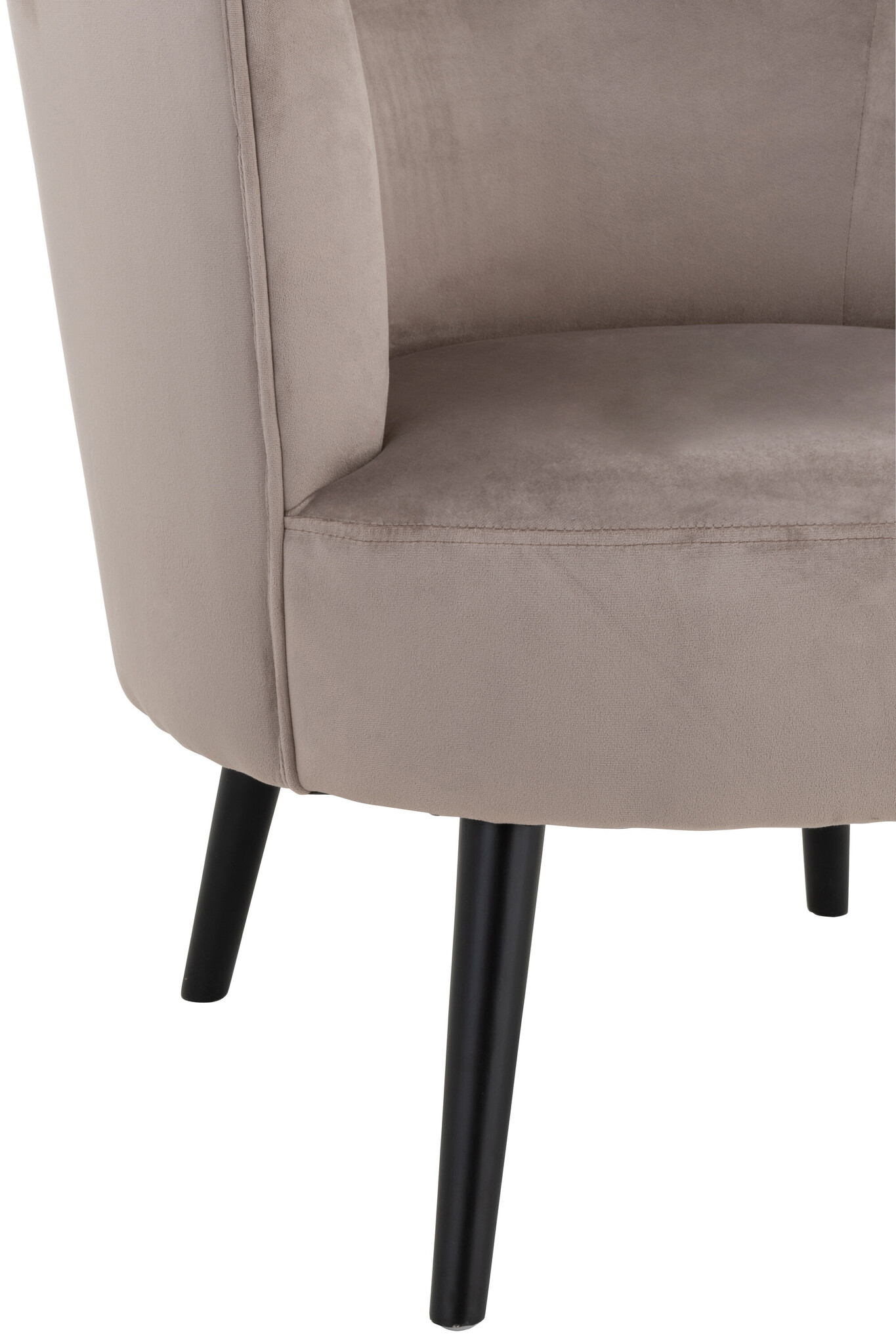 LOUNGE CHAIR ROUND TEX/MET BR