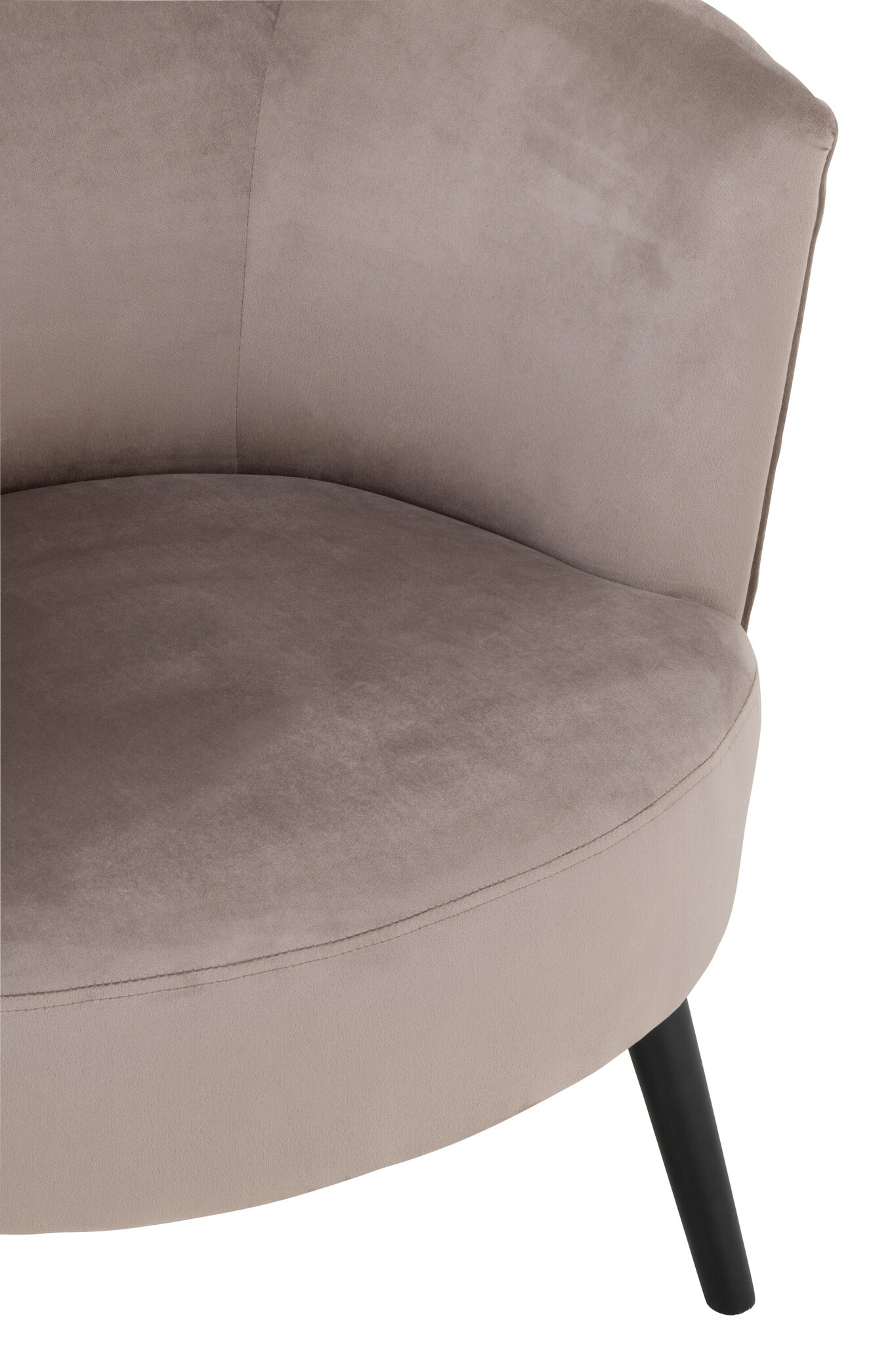 LOUNGE CHAIR ROUND TEX/MET BR