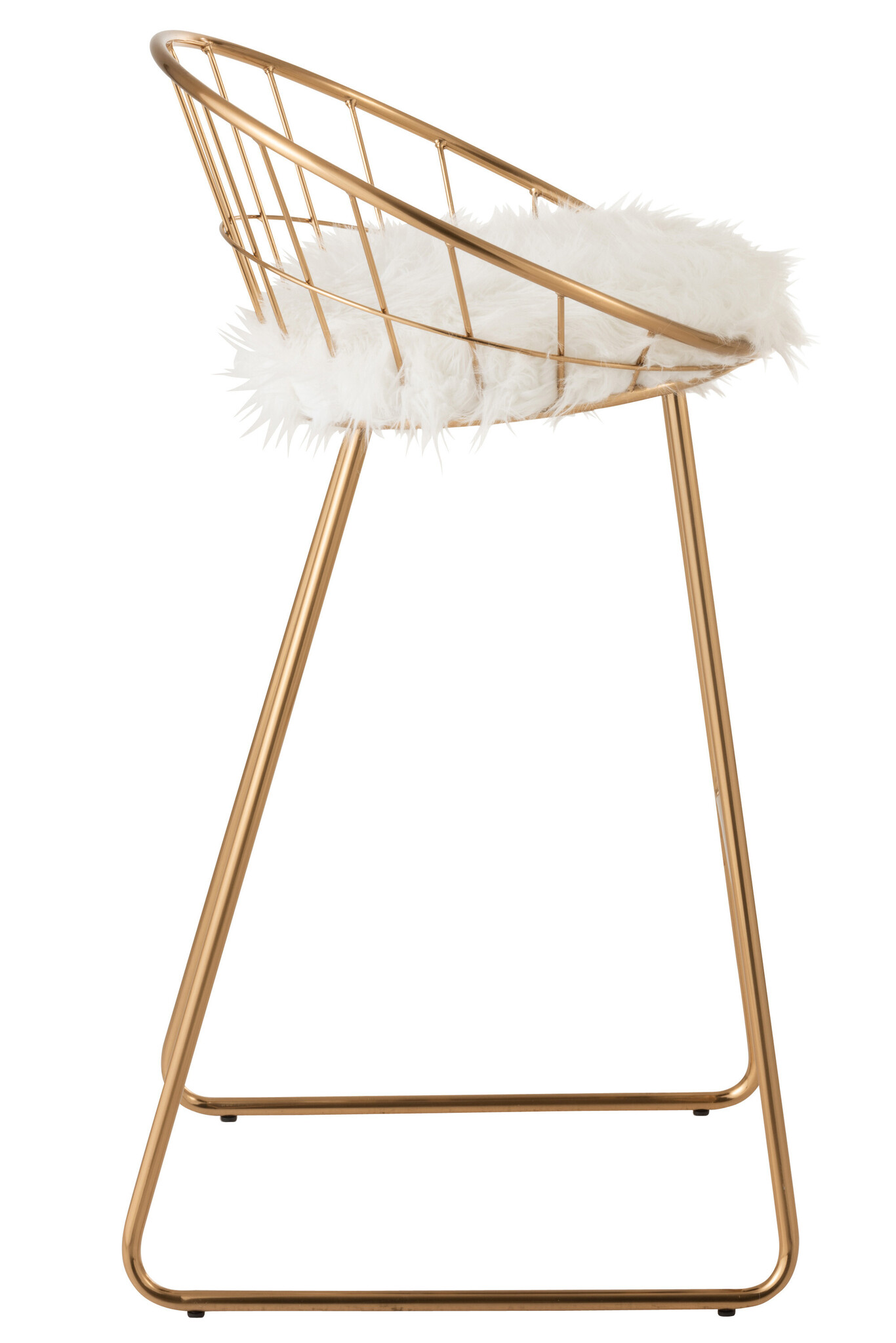 BARSTOOL ROUND METAL GOLD