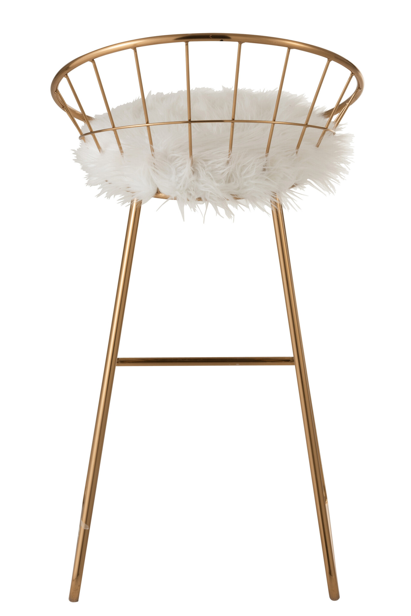 BARSTOOL ROUND METAL GOLD