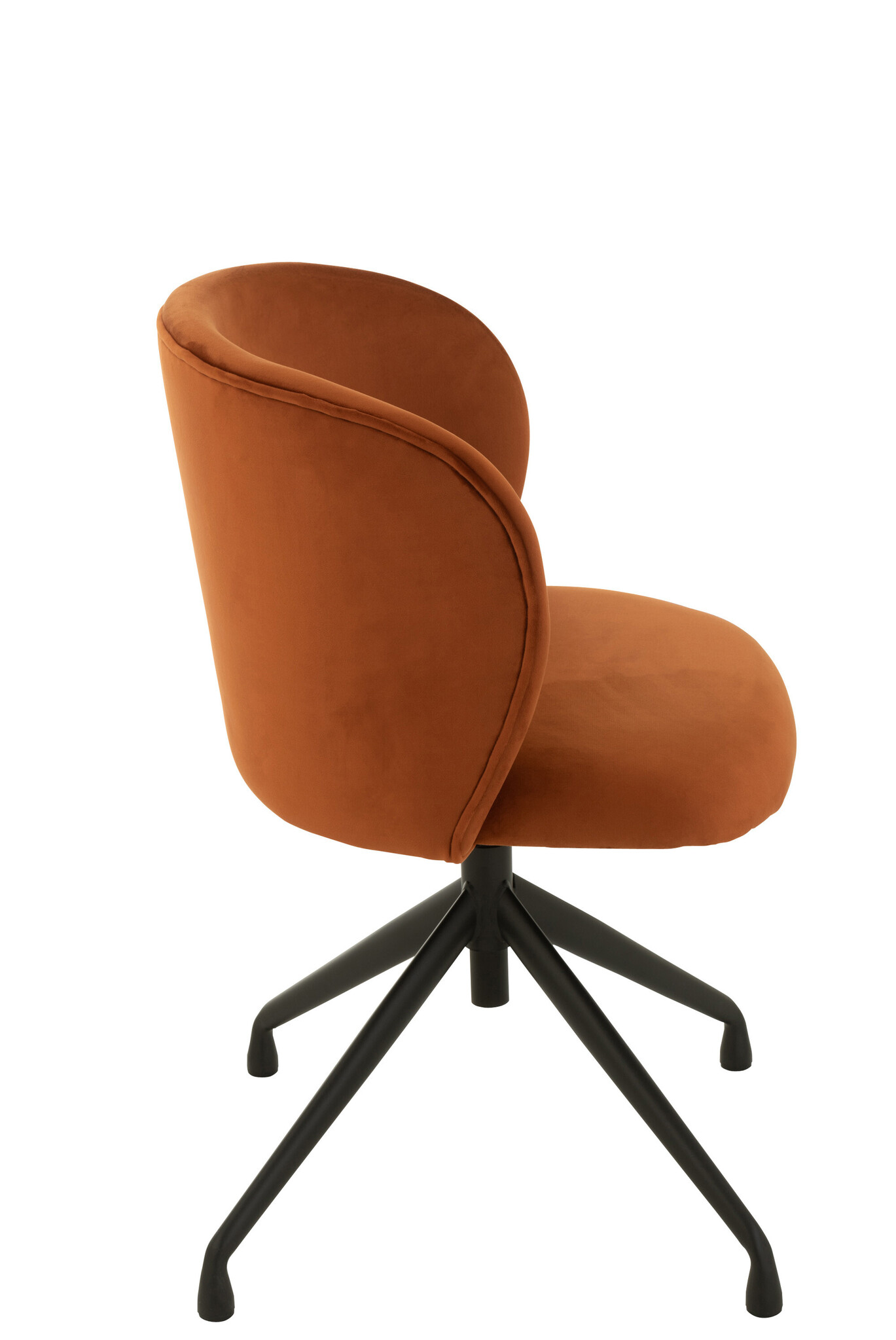 CHAIR TURN/UP/DO VELV DRK ORAN