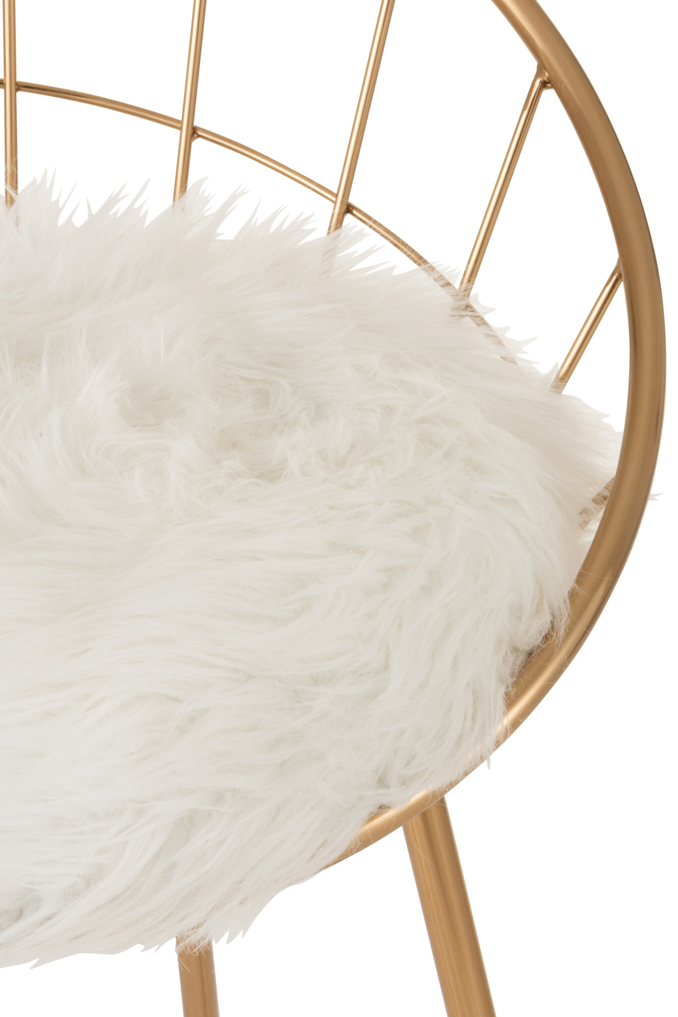 BARSTOOL ROUND METAL GOLD