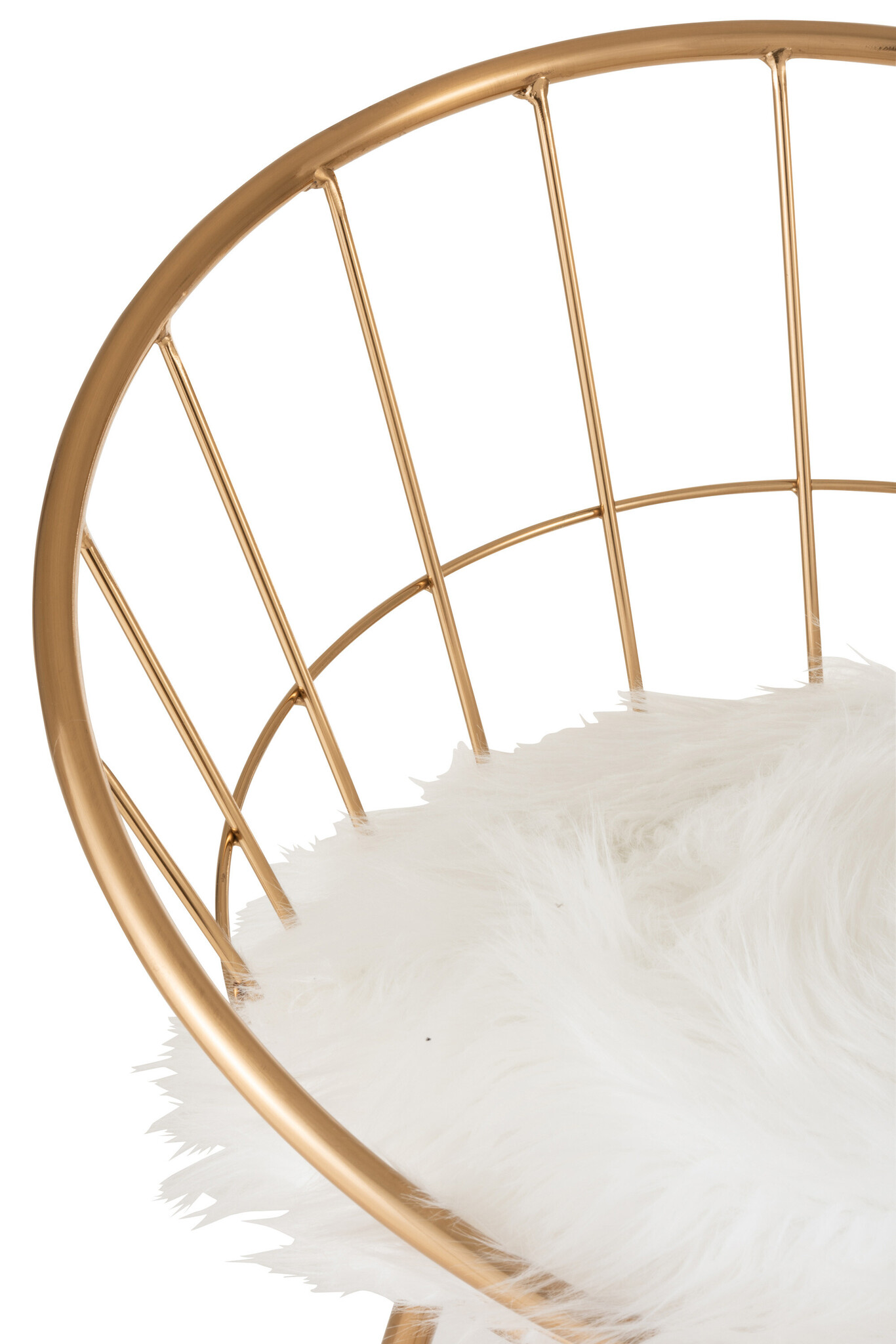 BARSTOOL ROUND METAL GOLD