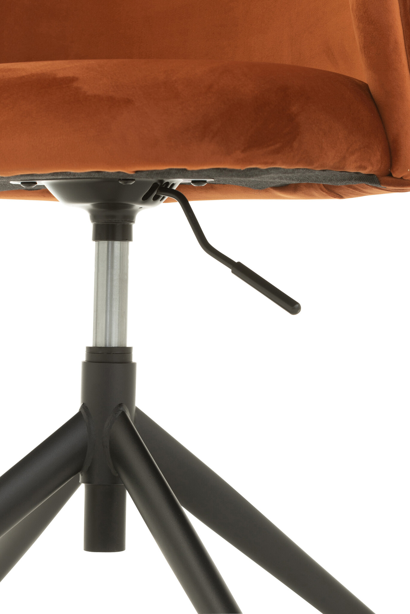 CHAIR TURN/UP/DO VELV DRK ORAN