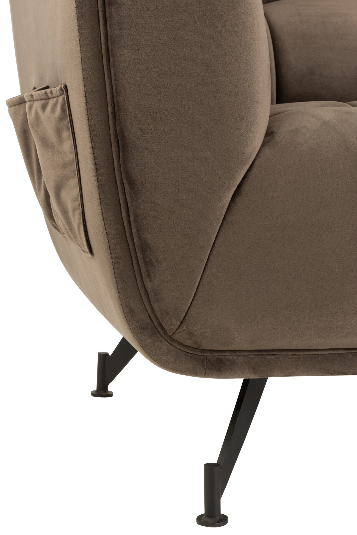 LOUNGE SEAT 3P TE/WD/MET D GRY