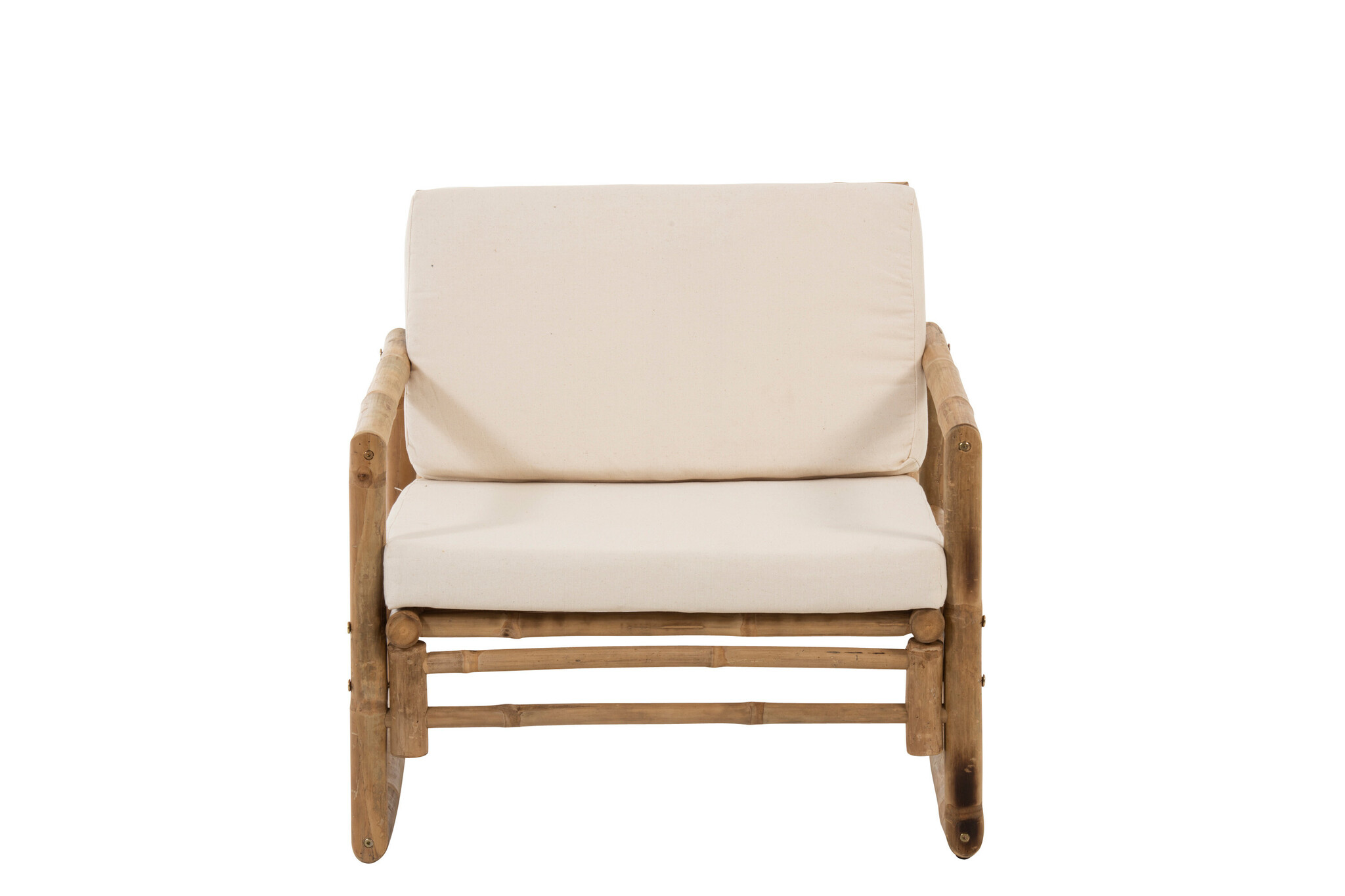 SEAT 1P BAMBOO+TEXTILE NAT/WHI