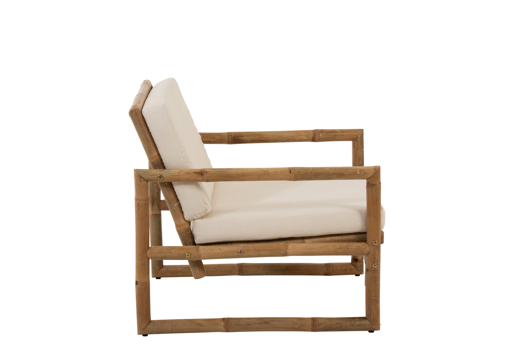 SEAT 1P BAMBOO+TEXTILE NAT/WHI