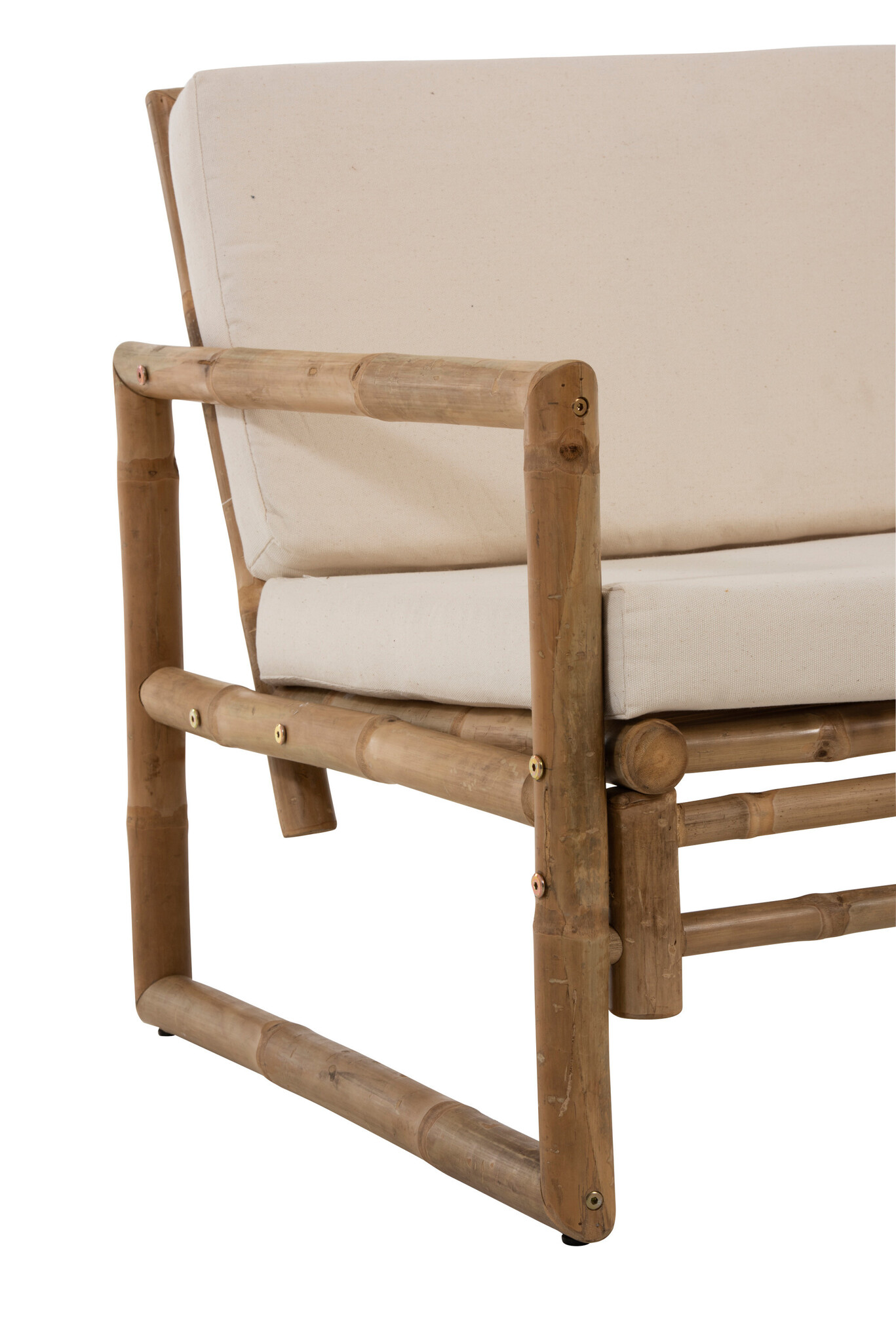 SEAT 1P BAMBOO+TEXTILE NAT/WHI