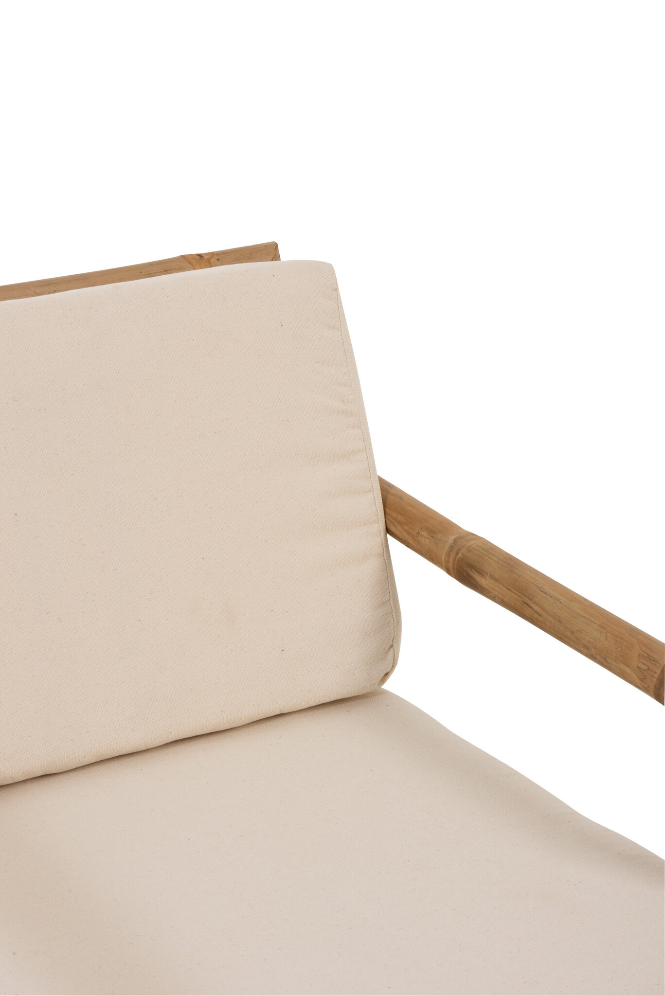 SEAT 1P BAMBOO+TEXTILE NAT/WHI