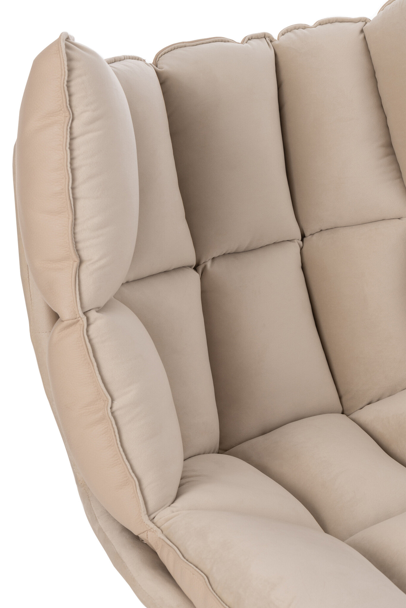 CHAIR REL CUSH FR TEX/MET BEI