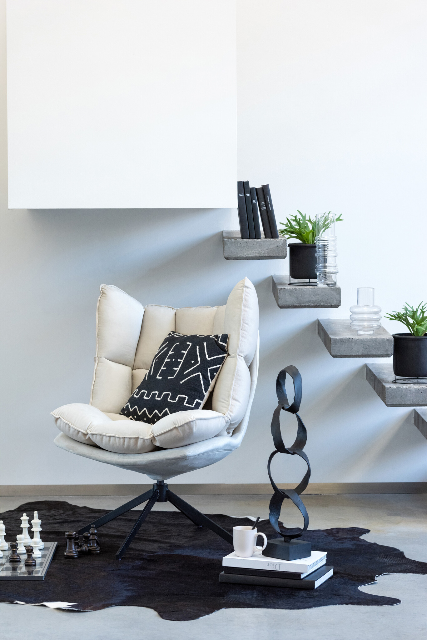 CHAIR REL CUSH FR TEX/MET BEI