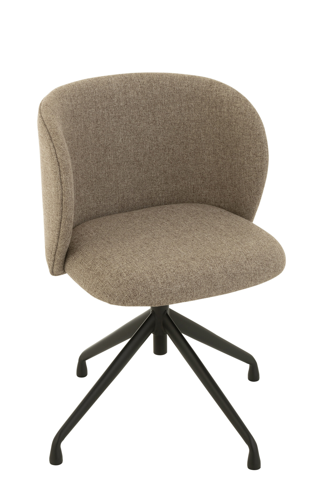 CHAIR TURN/UP/DO LIN DK BR/BEI
