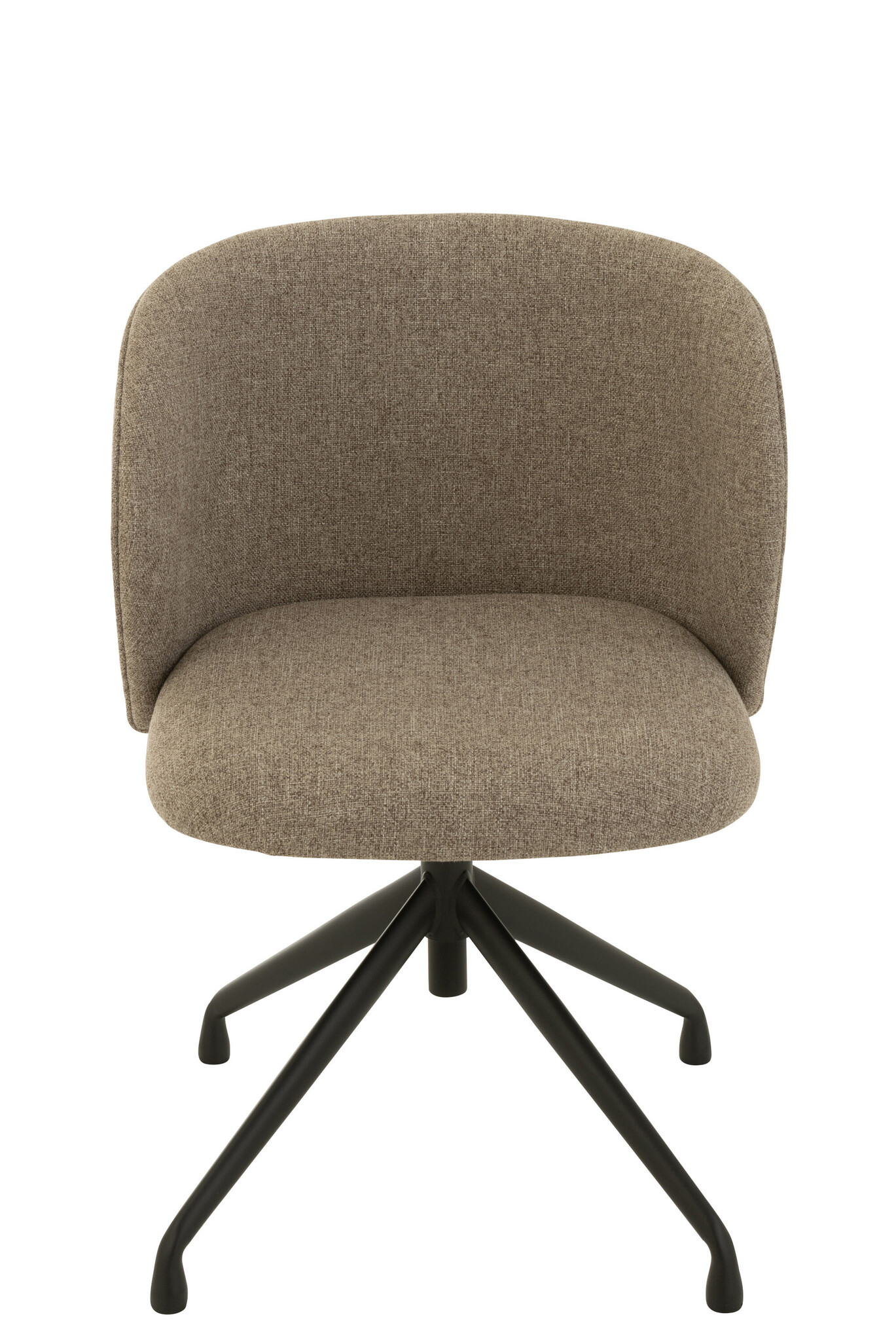 CHAIR TURN/UP/DO LIN DK BR/BEI