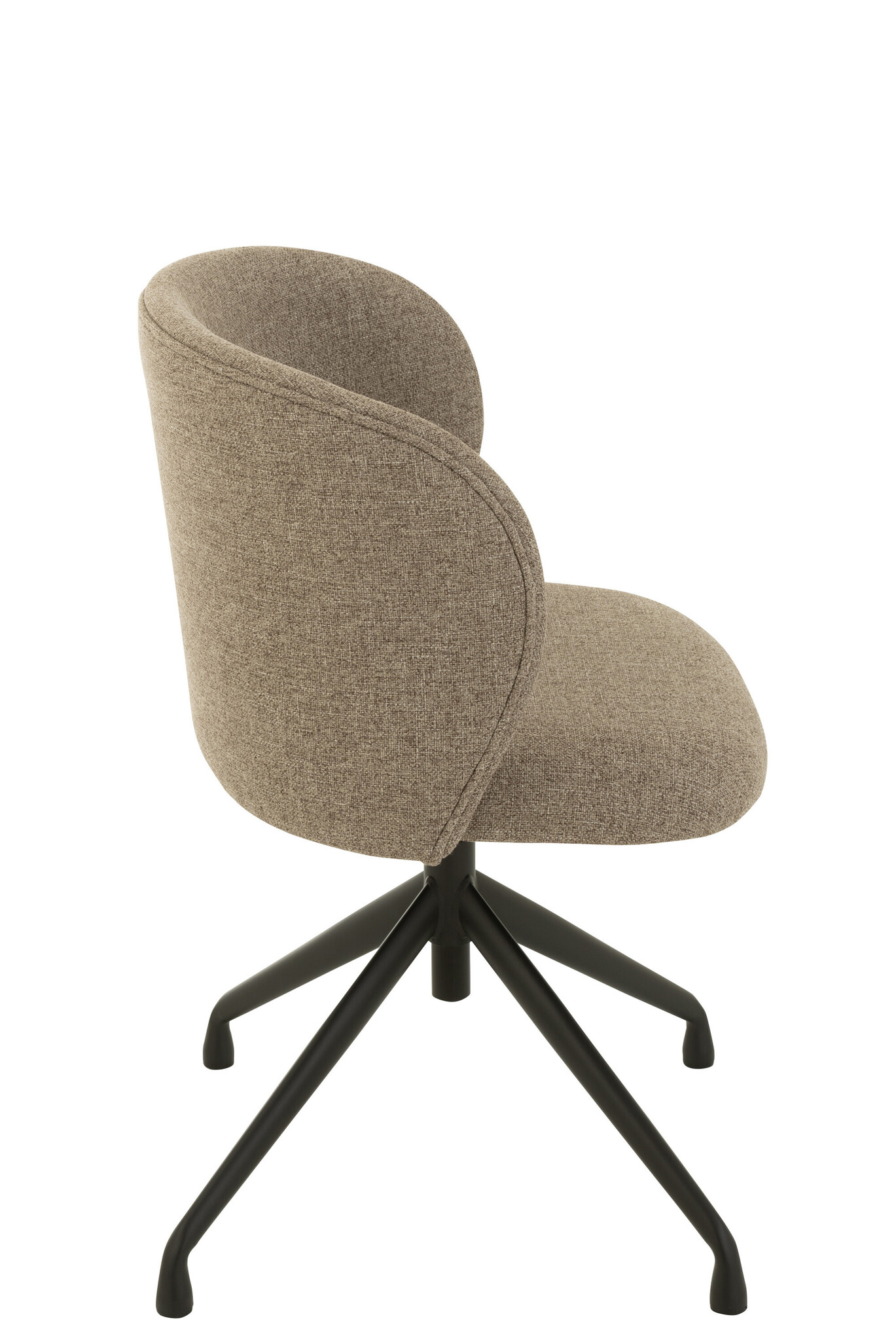 CHAIR TURN/UP/DO LIN DK BR/BEI