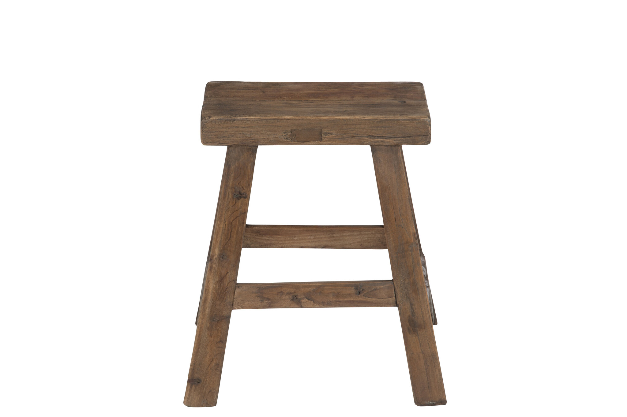 STOOL SQUARE WOOD BROWN