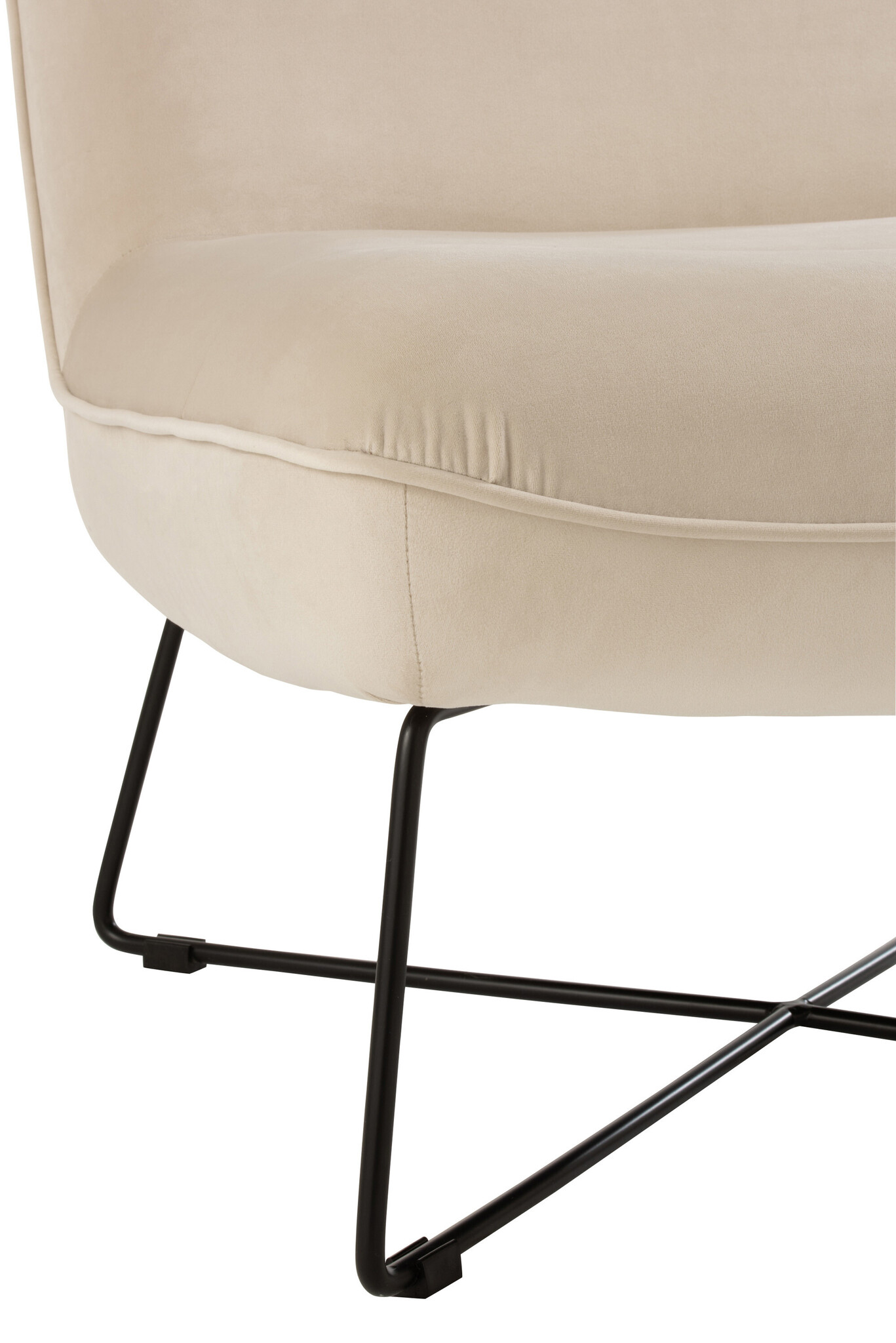 LOUNGE CHAIR FRAME TEXT/MET WH