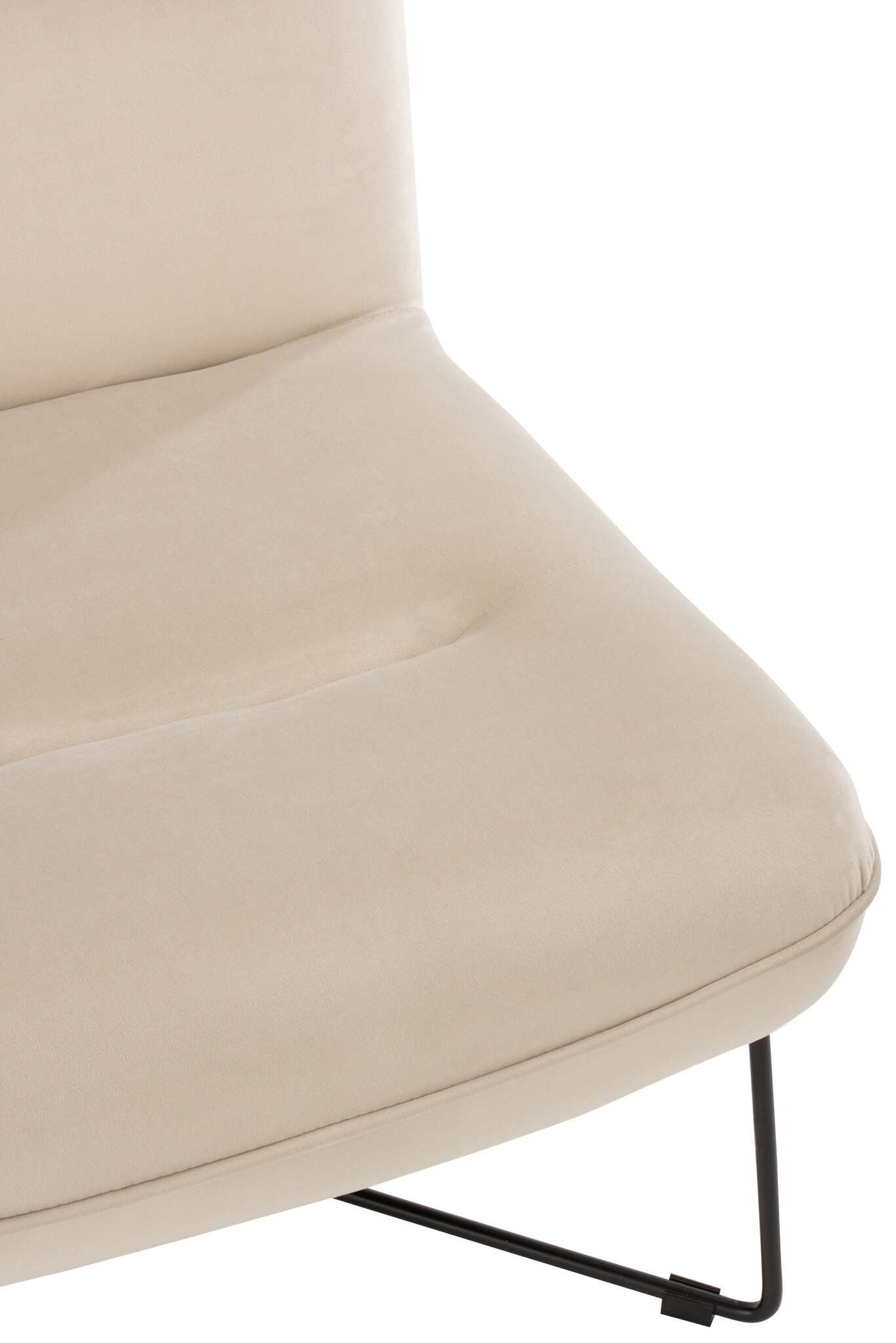 LOUNGE CHAIR FRAME TEXT/MET WH