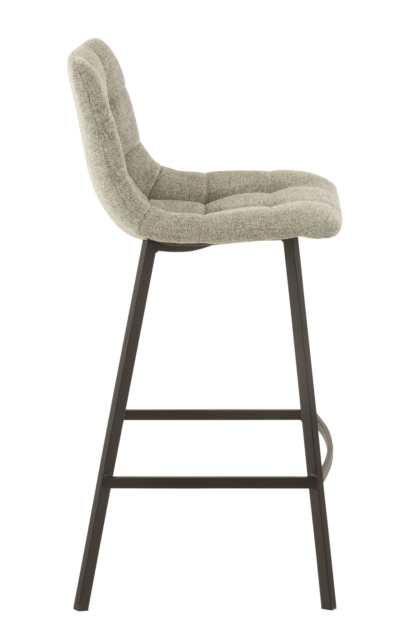 BARSTOOL STEPHANE TEX/MET GRY