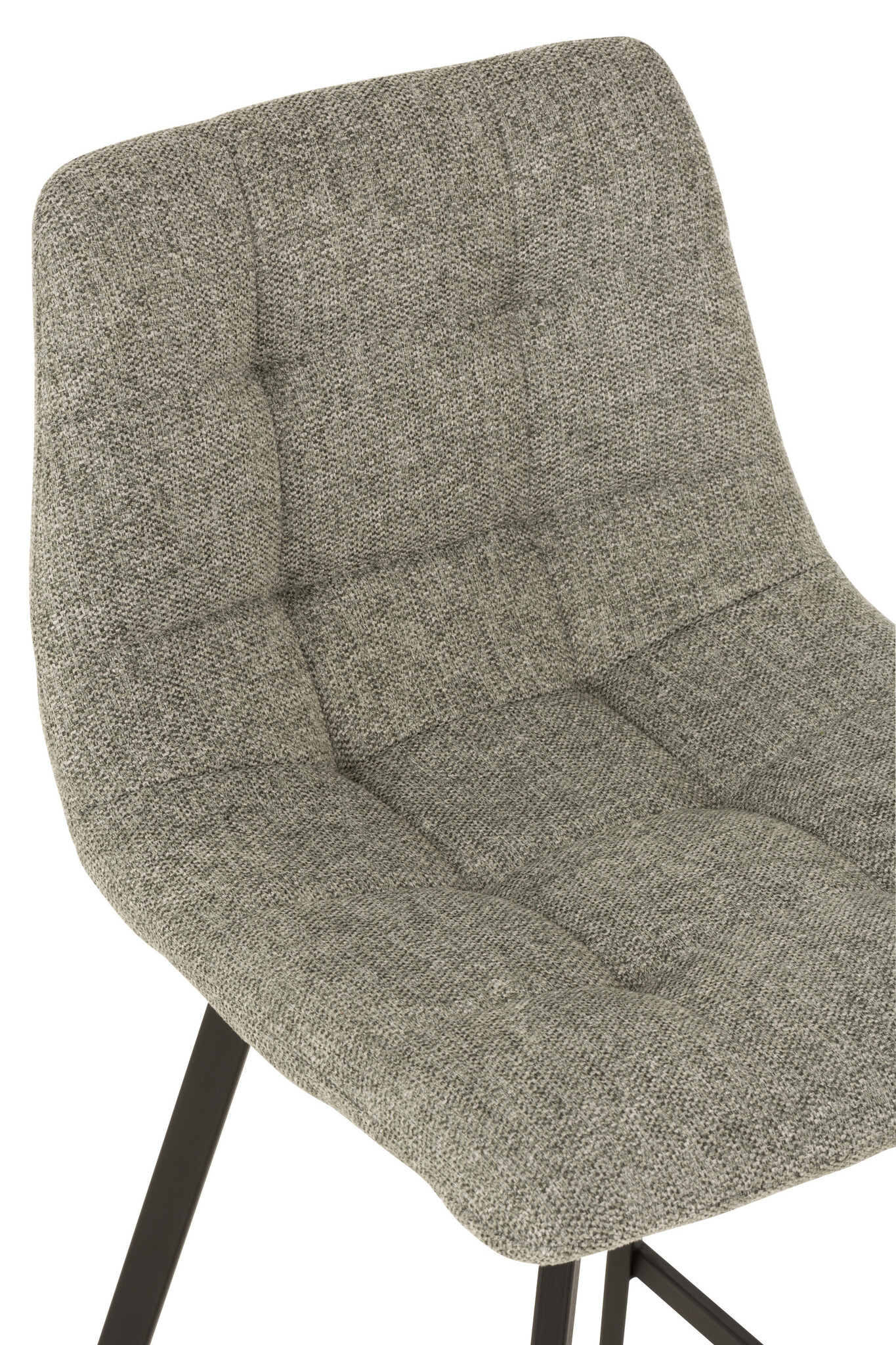 BARSTOOL STEPHANE TEX/MET GRY