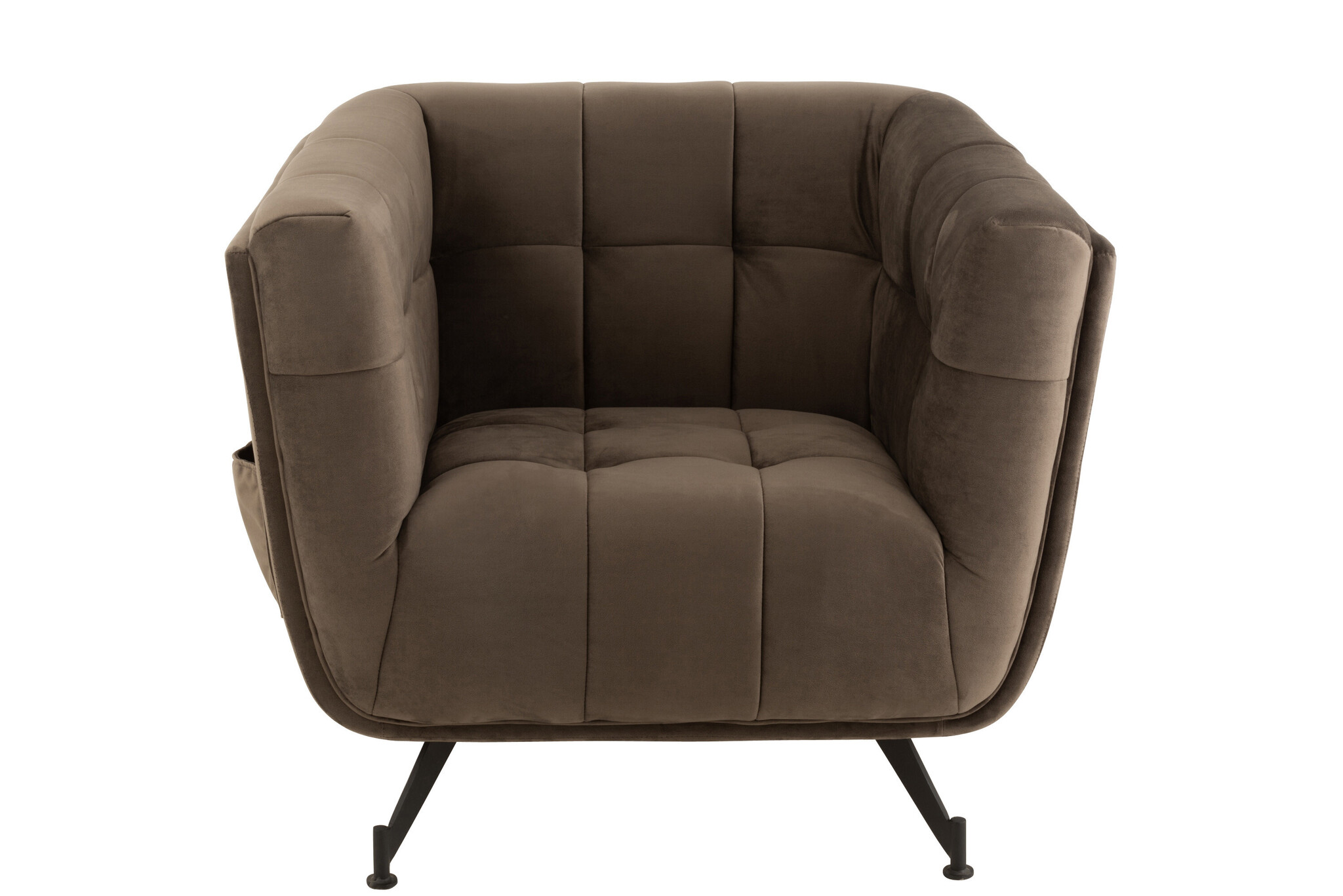 LOUNGE SEAT 1P TE/WD/MET D GRY