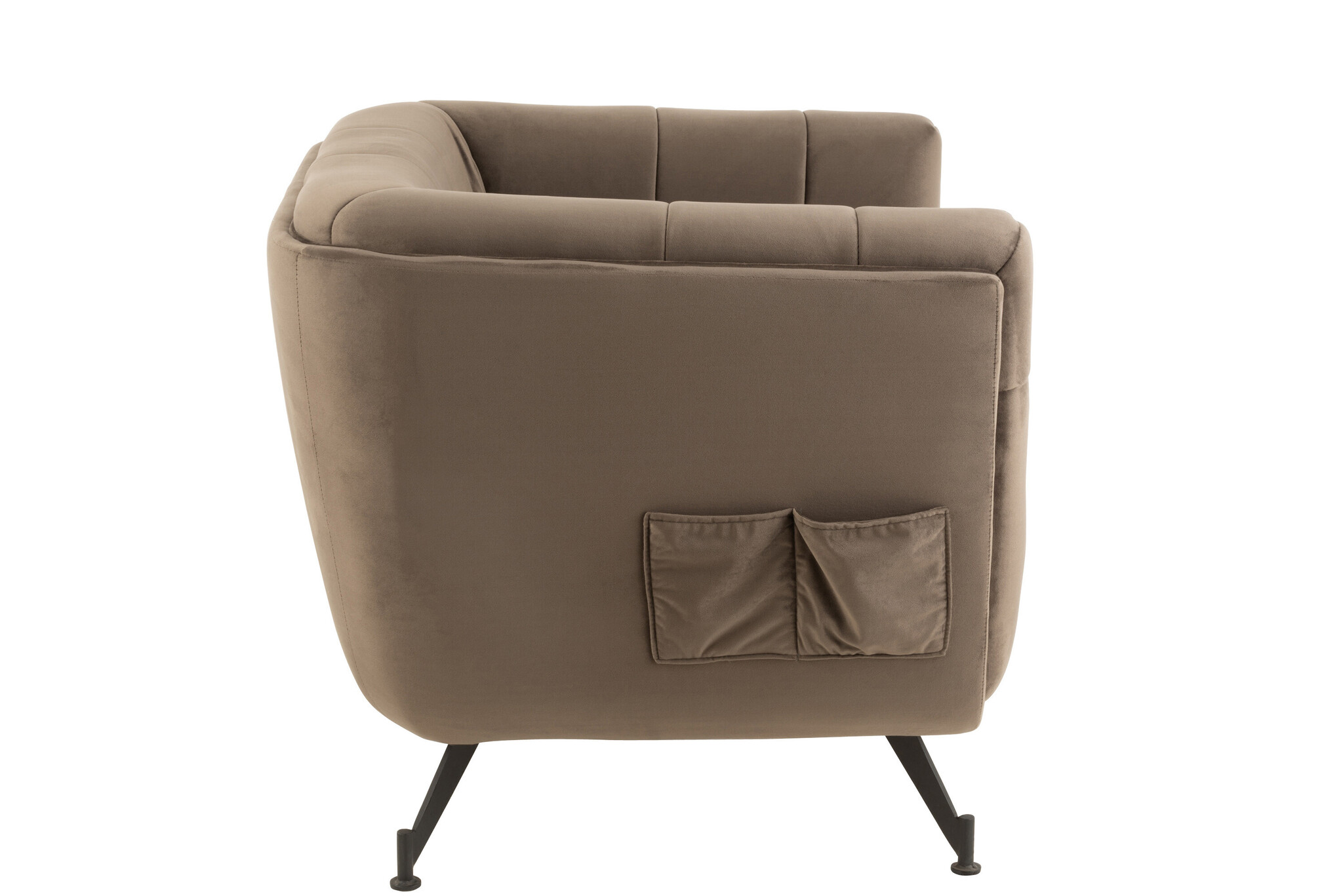 LOUNGE SEAT 1P TE/WD/MET D GRY