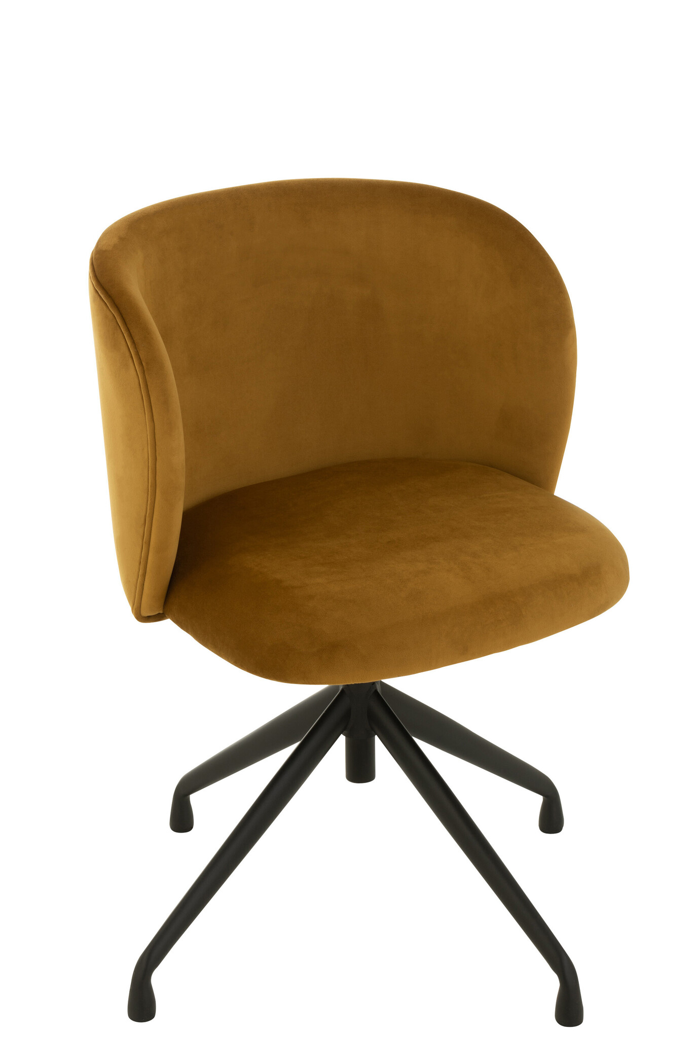 CHAIR TURN/UP/DOWN VELV OCHRE