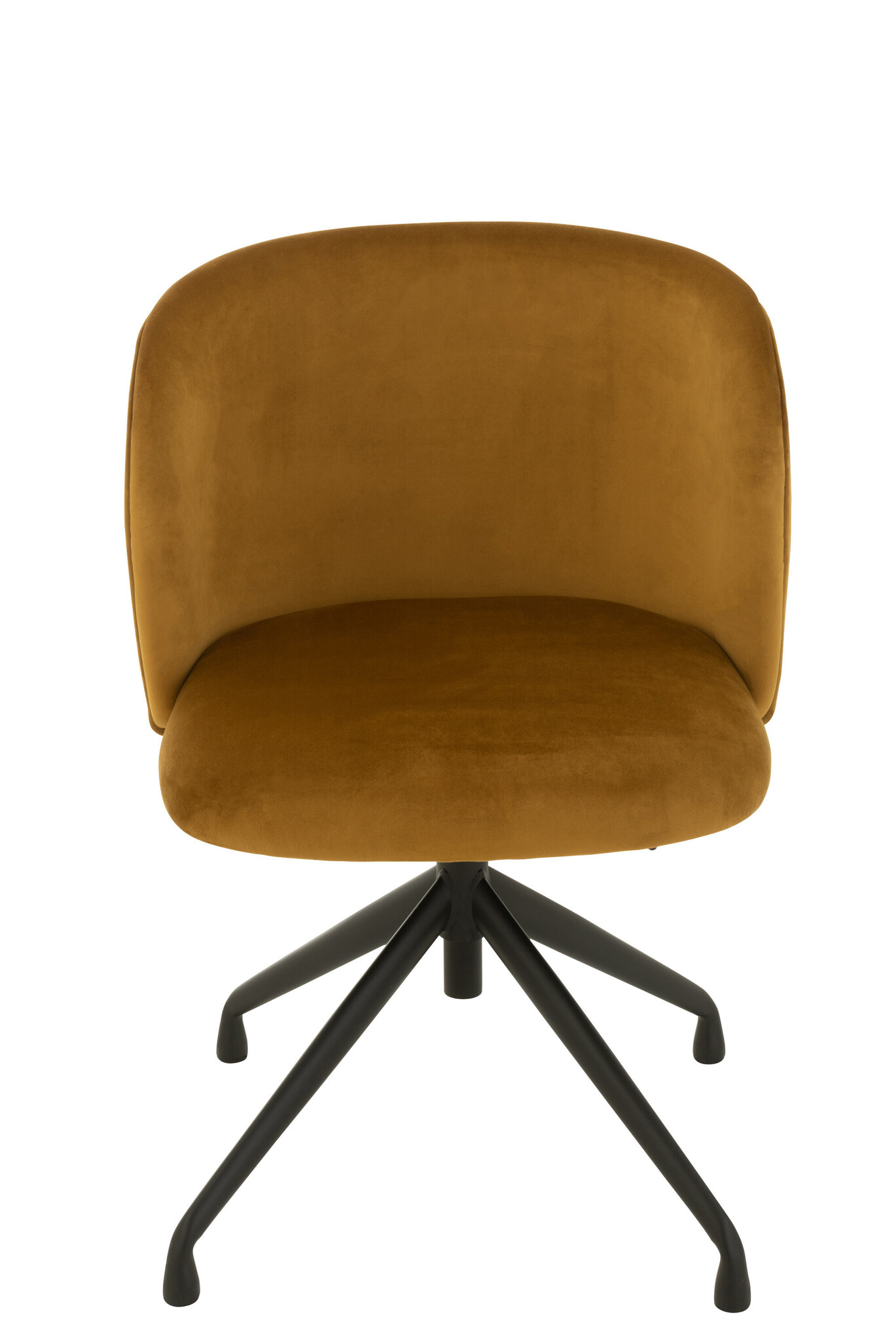 CHAIR TURN/UP/DOWN VELV OCHRE