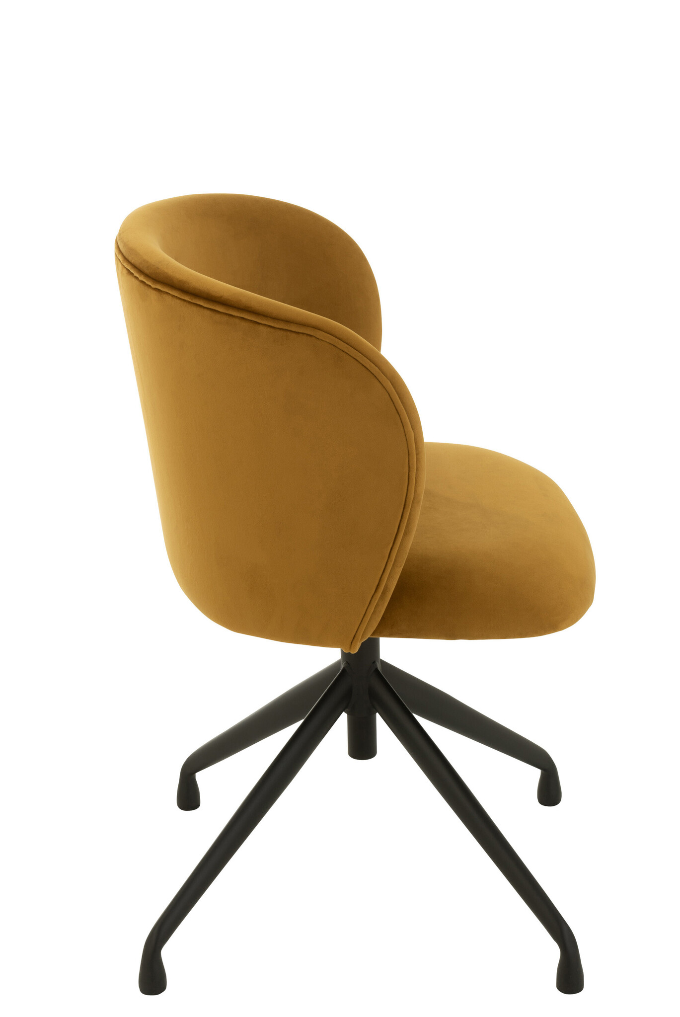 CHAIR TURN/UP/DOWN VELV OCHRE
