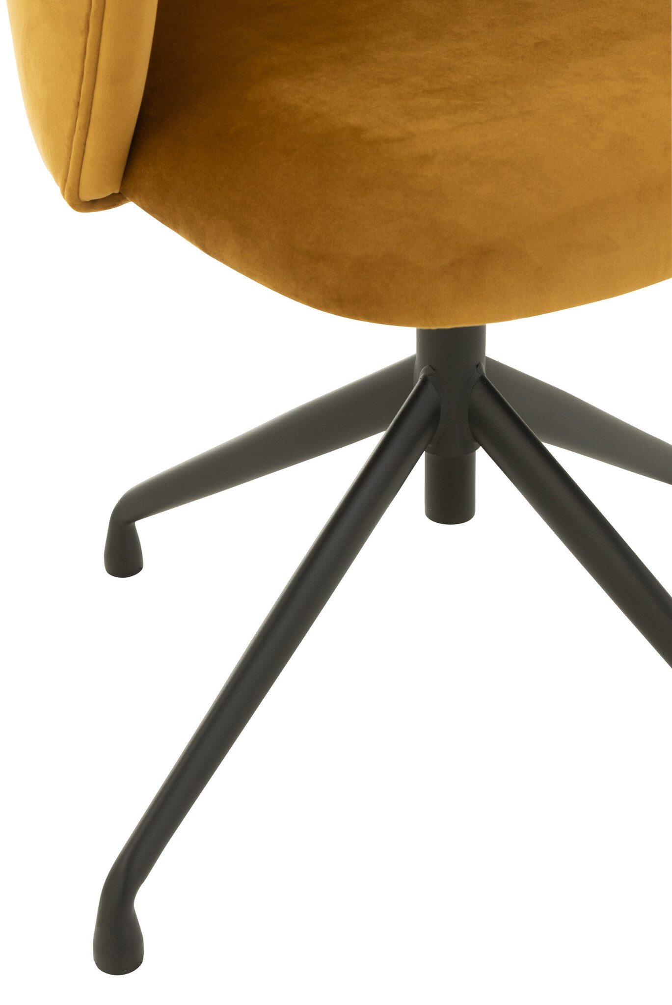 CHAIR TURN/UP/DOWN VELV OCHRE