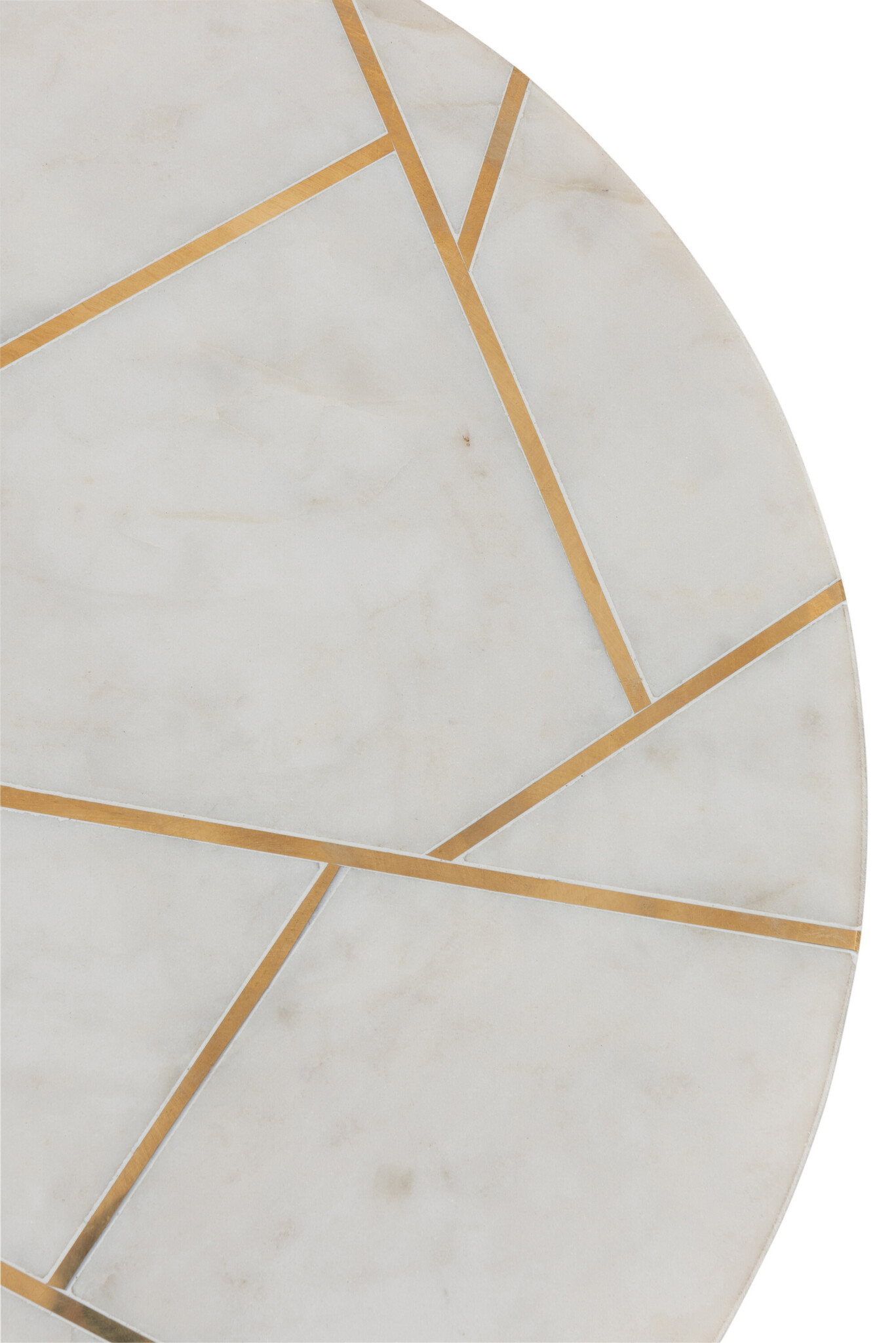 S/2 SIDETABLE MARBLE/IR GD/WH