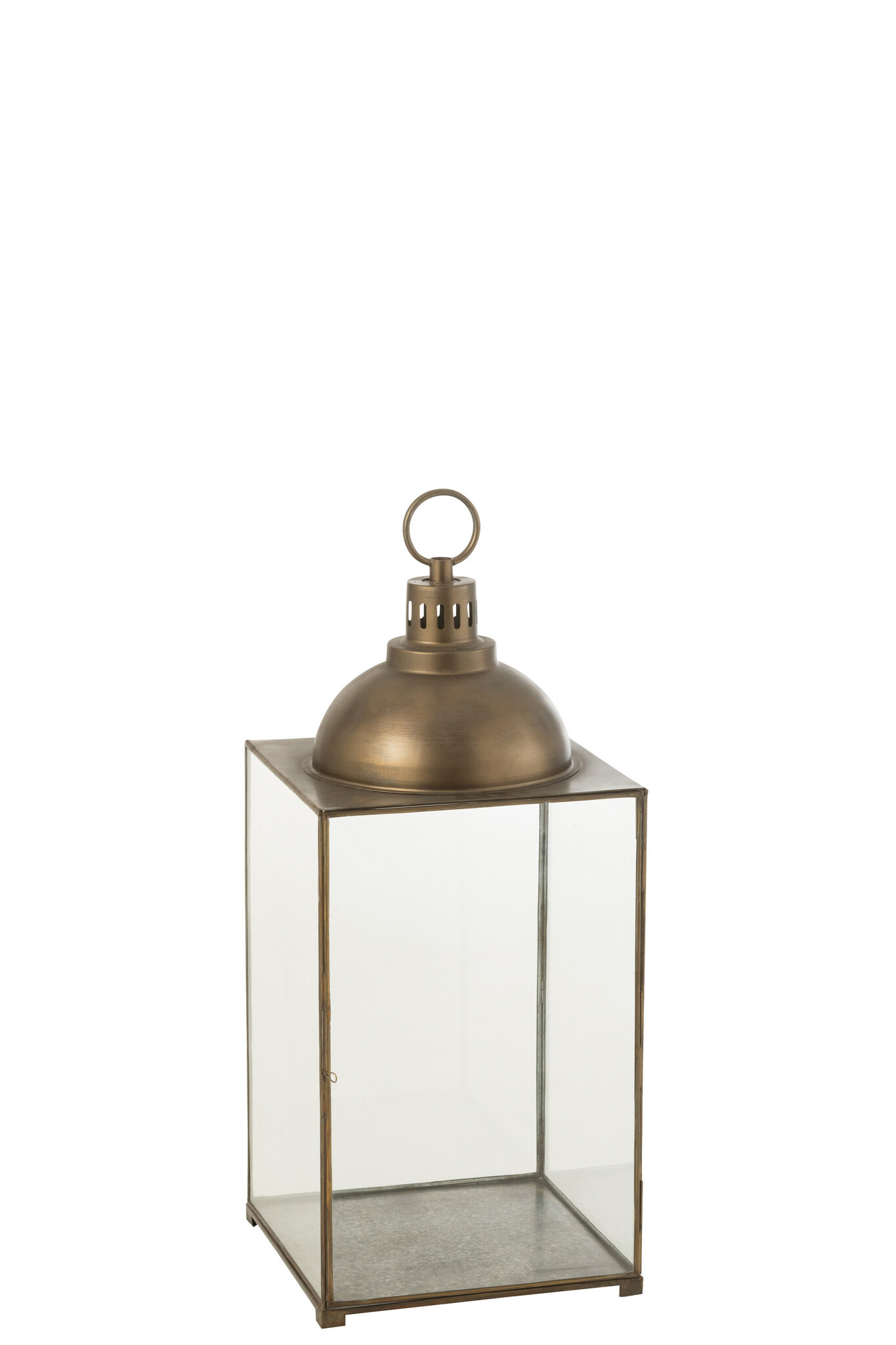 LANTERN HAGRID GLASS/IRON BR M