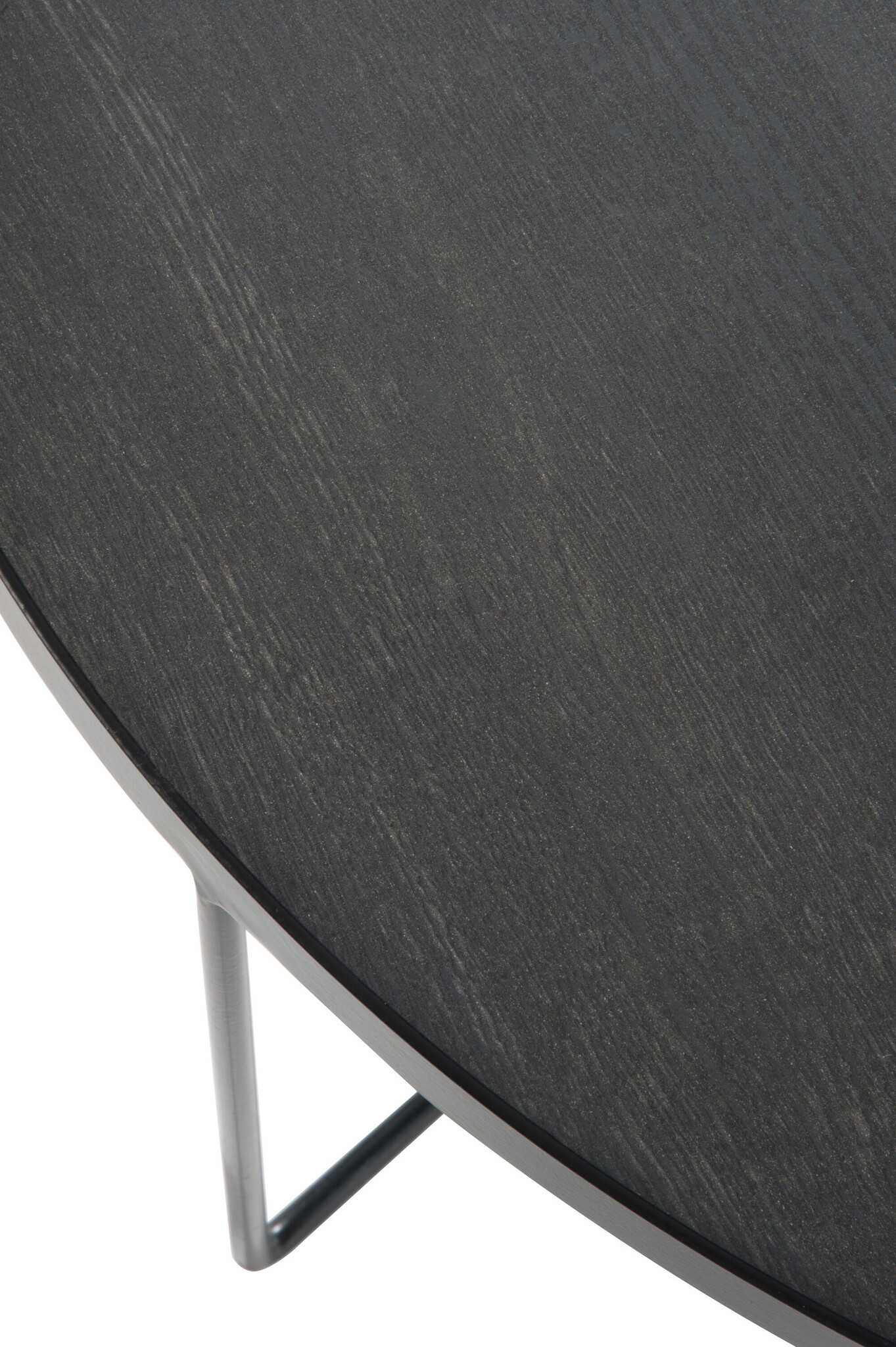 SIDE TABLE ROUND WD MET D BR L