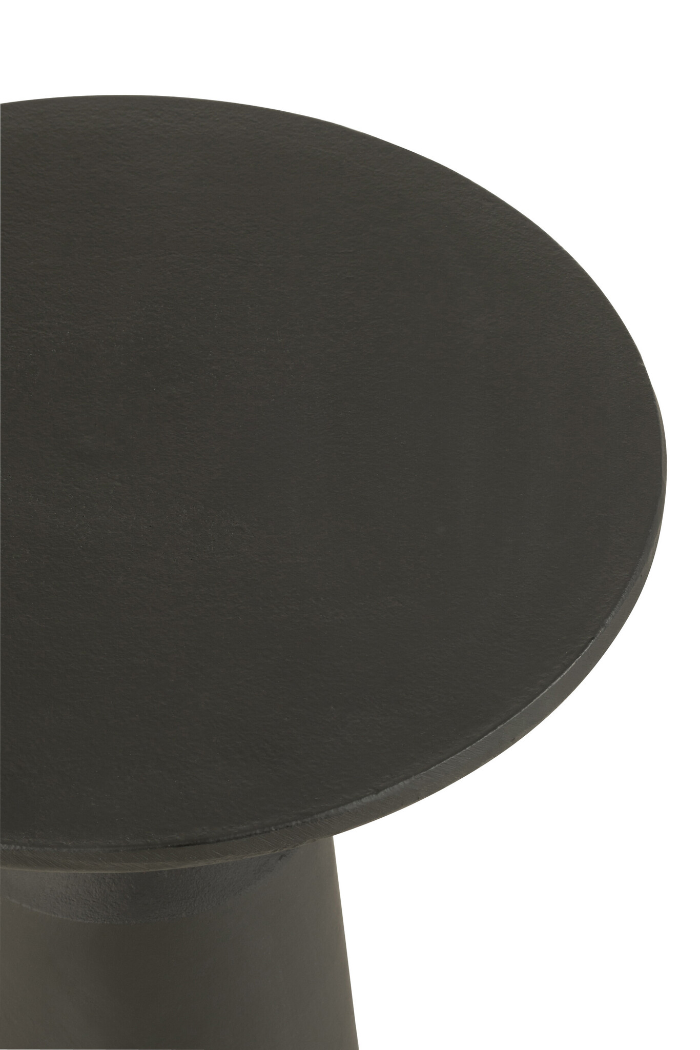 SIDETABLE RND ALUMINIUM BLACK