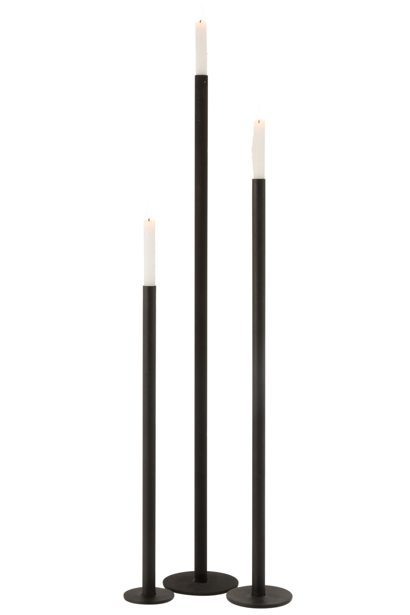 S/3 CANDL HIGH MOD MET MAT BL