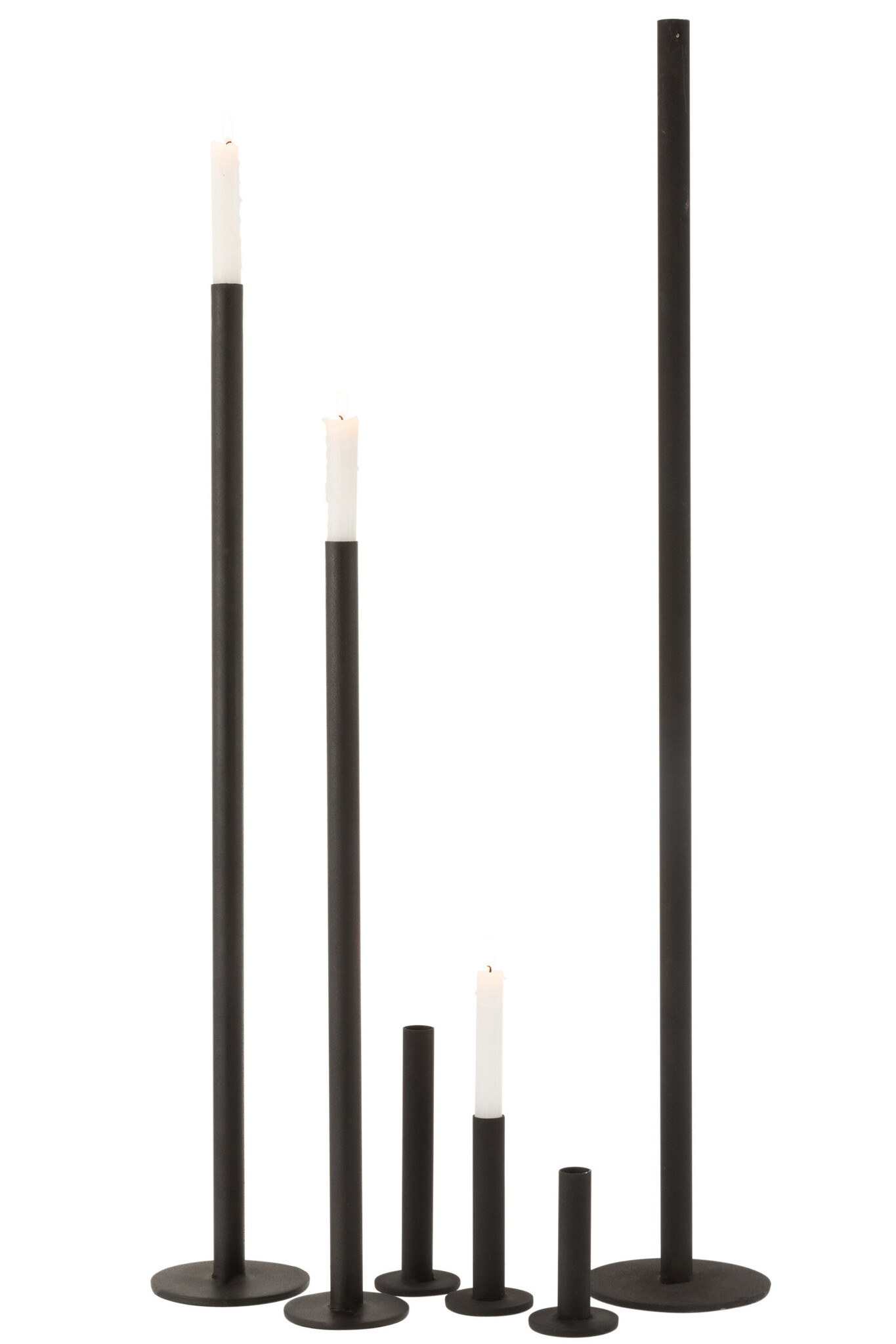S/3 CANDL HIGH MOD MET MAT BL