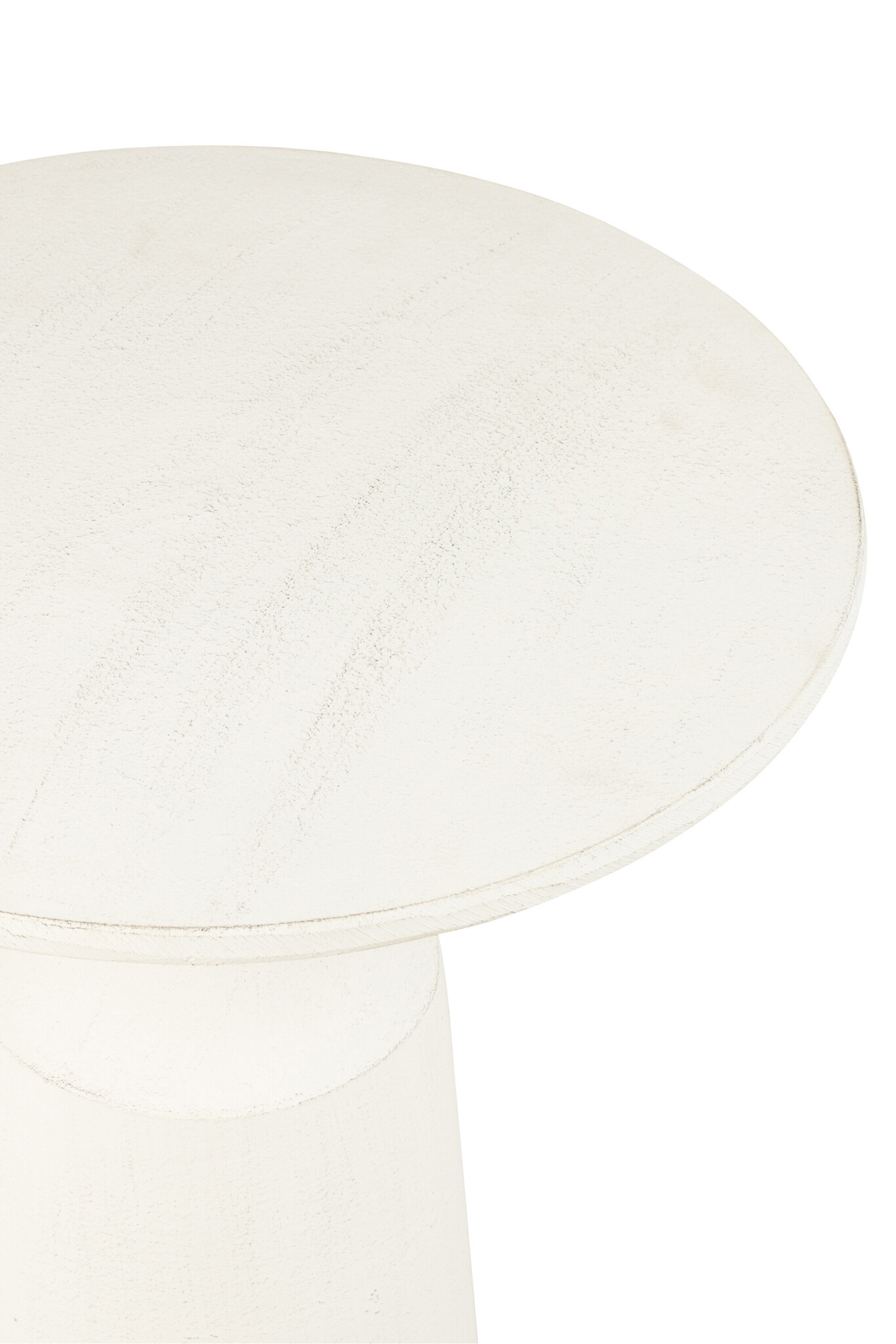 SIDETABLE RND ALUMINIUM WHITE