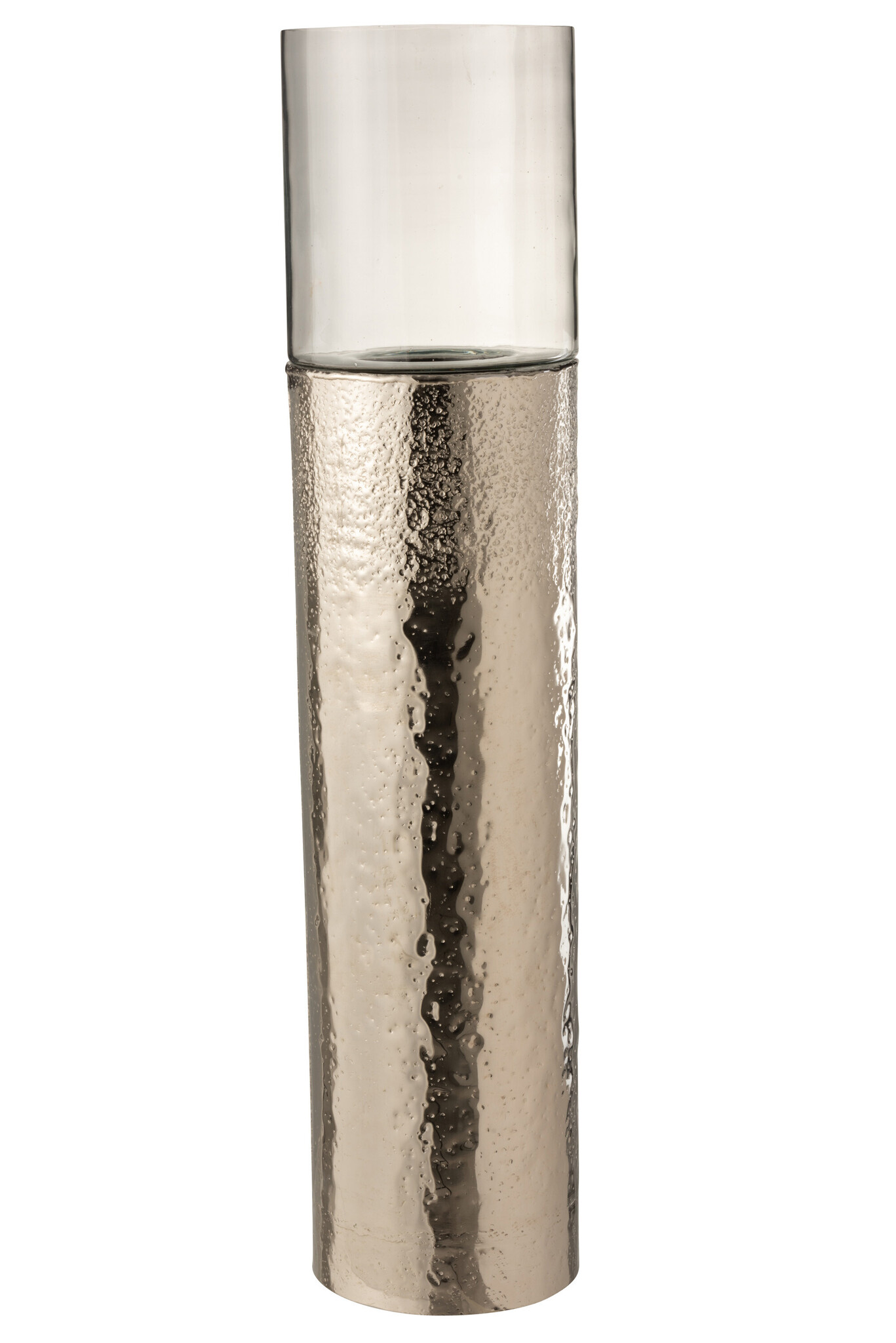 TEALIGHT HOLDER MILA ALUM/GL SILV