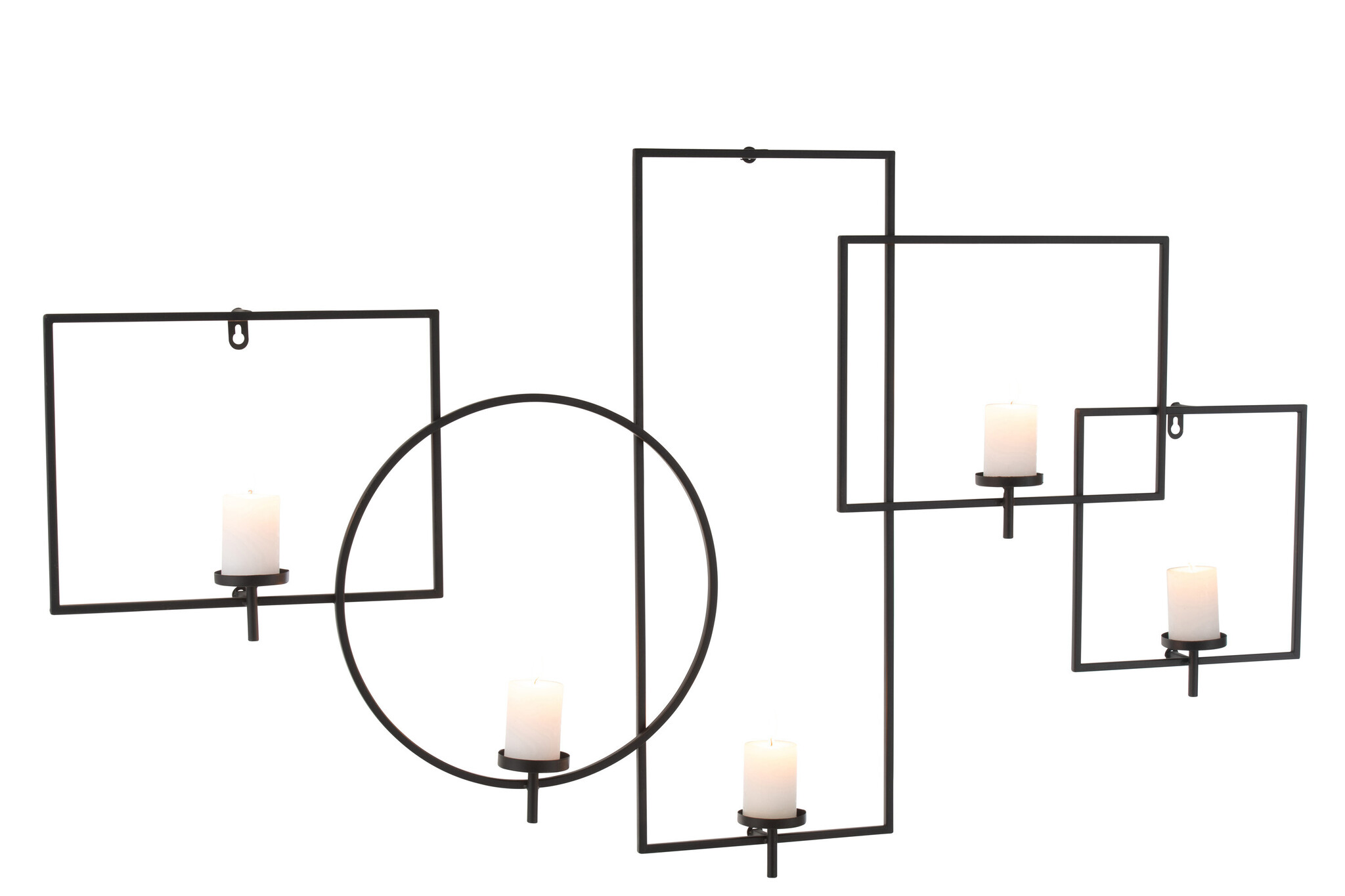 WALL DEC CANDLEHOL MET BL