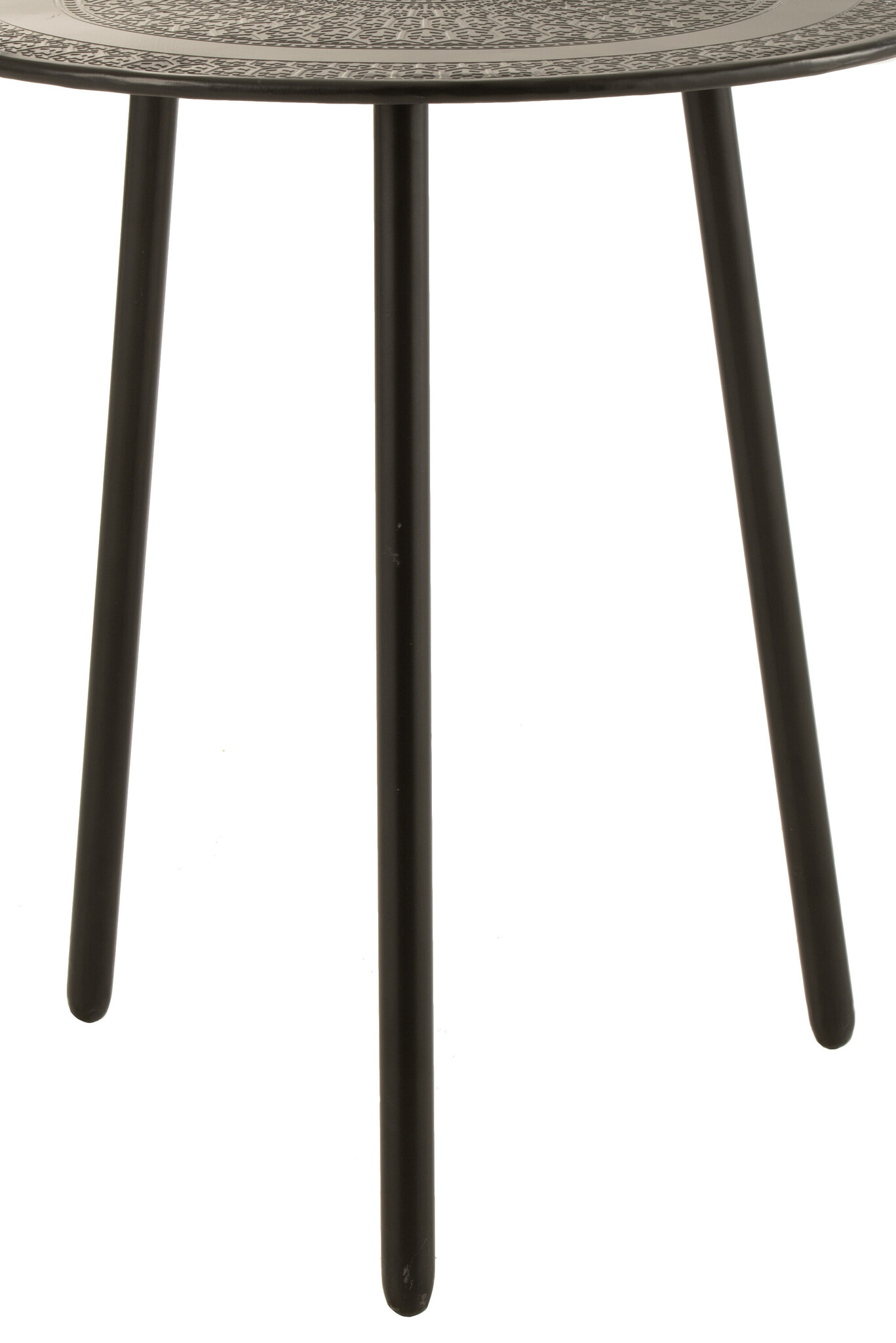 3 LEG TABLE MET BL S