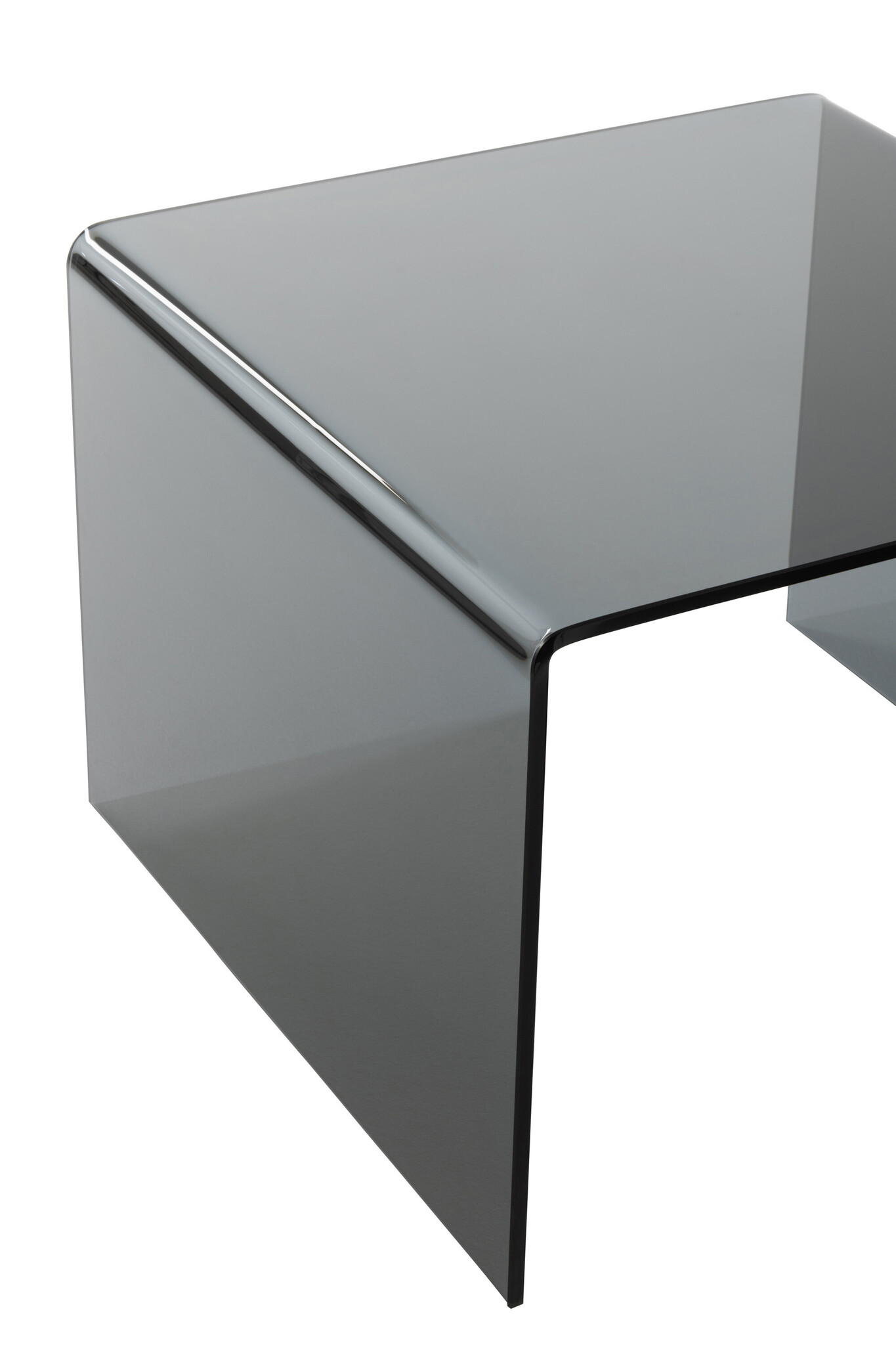 S/2 SIDETABLE GLASS BL