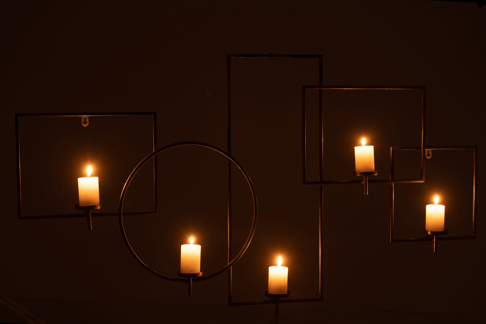 WALL DEC CANDLEHOL MET GD