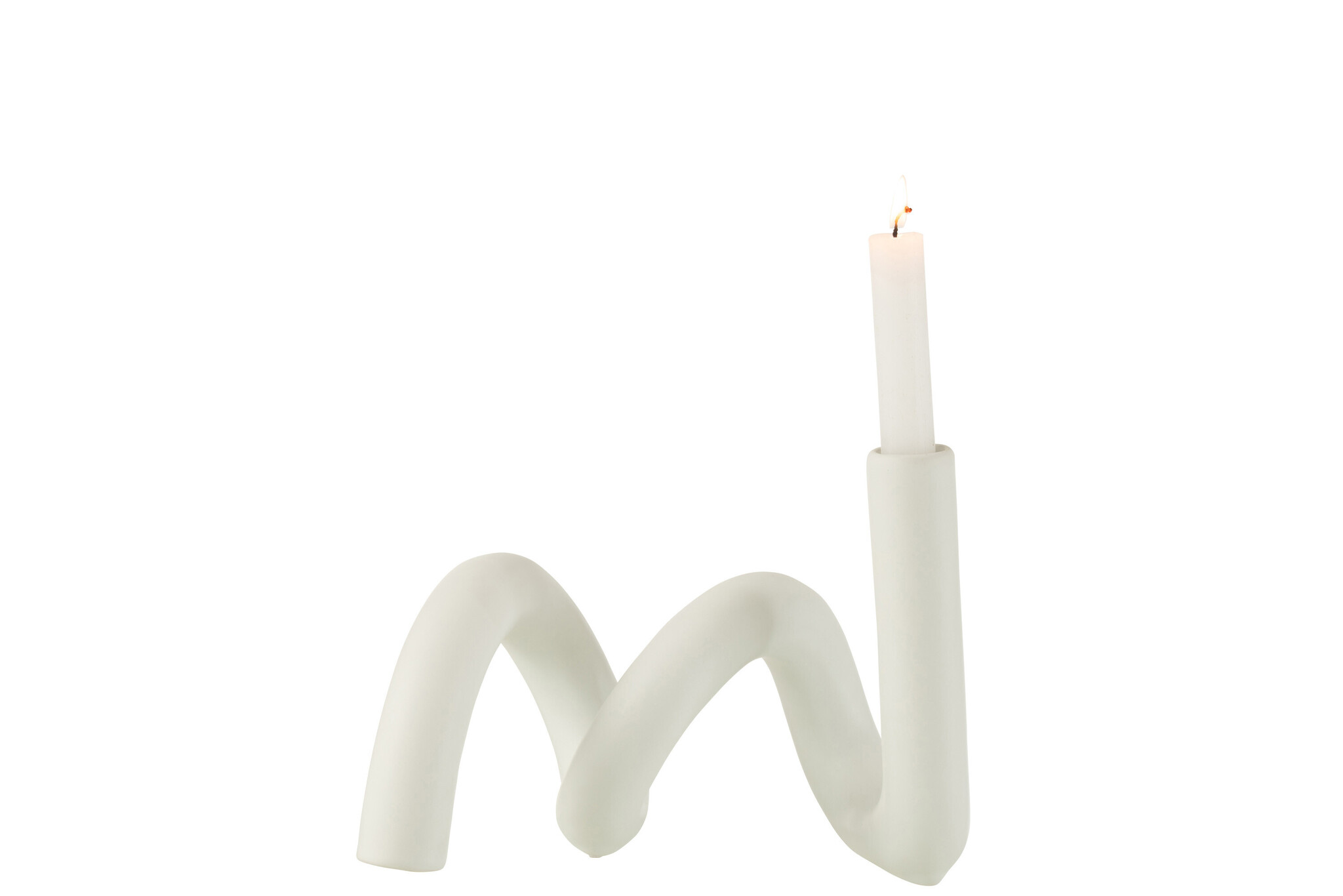 CANDLE HOLD TWIST 1CAN CER WH
