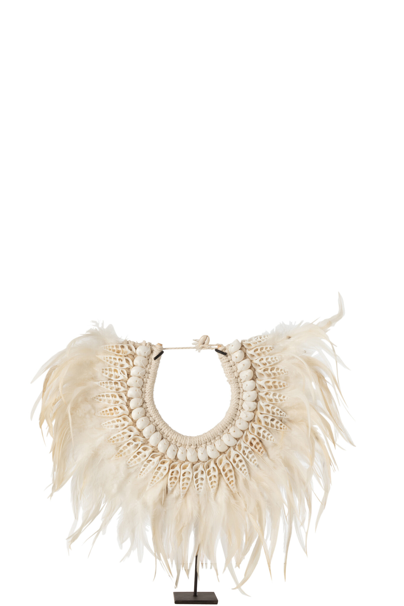 NECKLACE+ST DORA SH/FEATH WH S