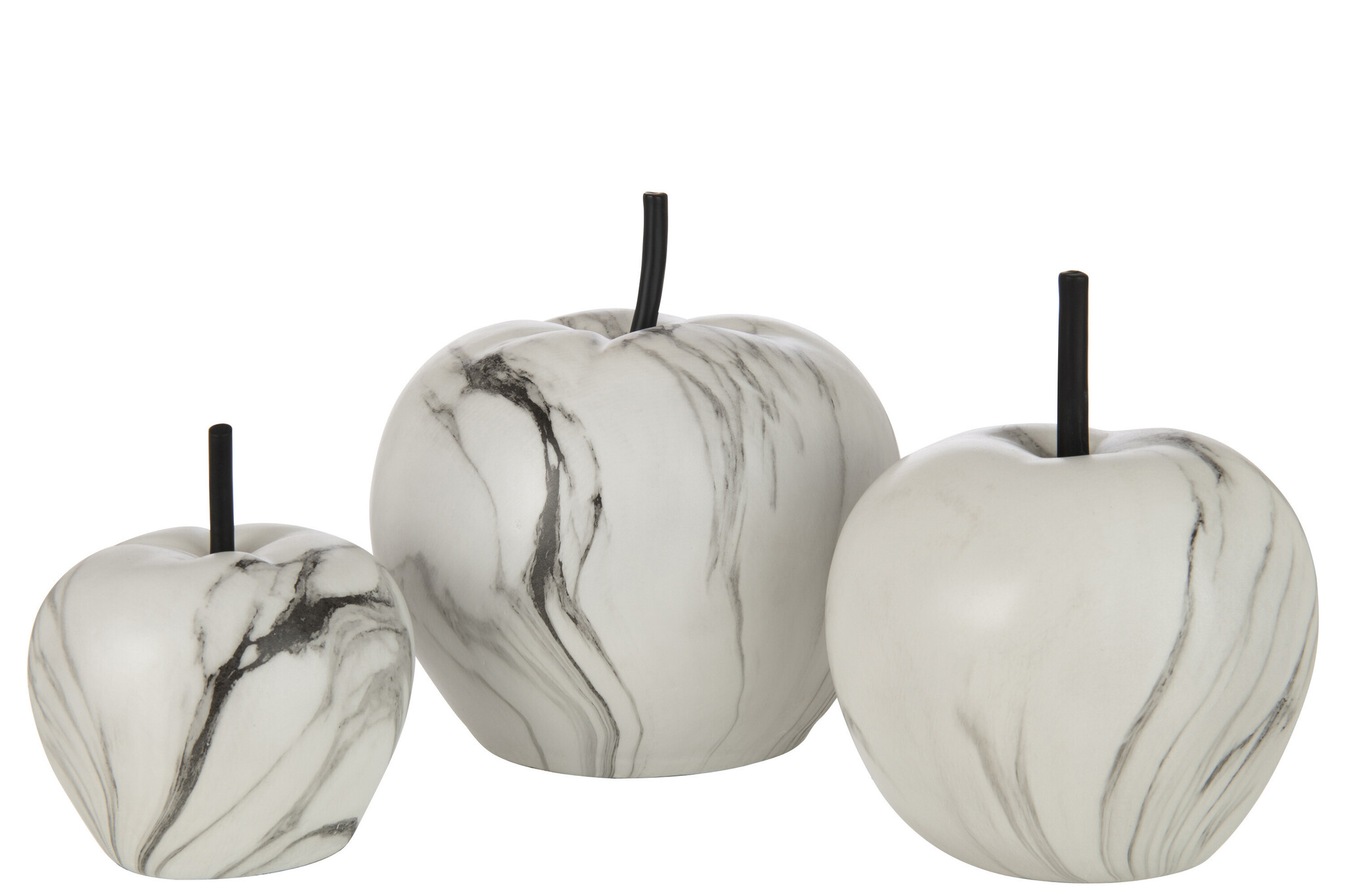APPLE MARBLE POLY WHITE LARGE