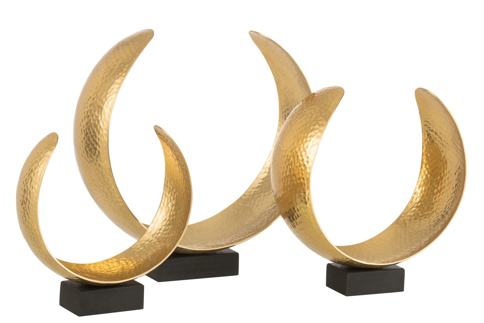 METAL MOON DECORATION GOLD L