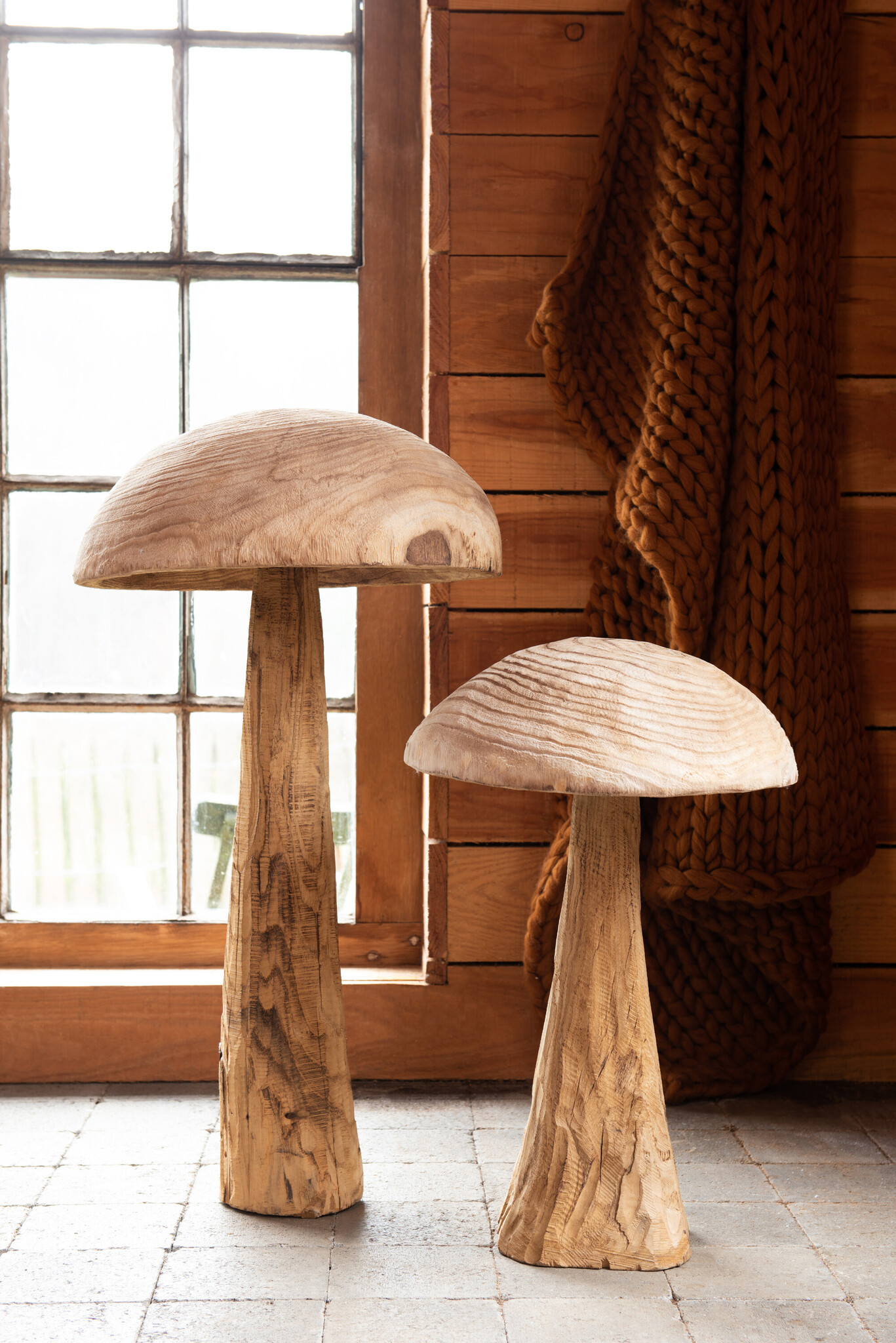 MUSHROOM DANDA CHESTN WD NAT S