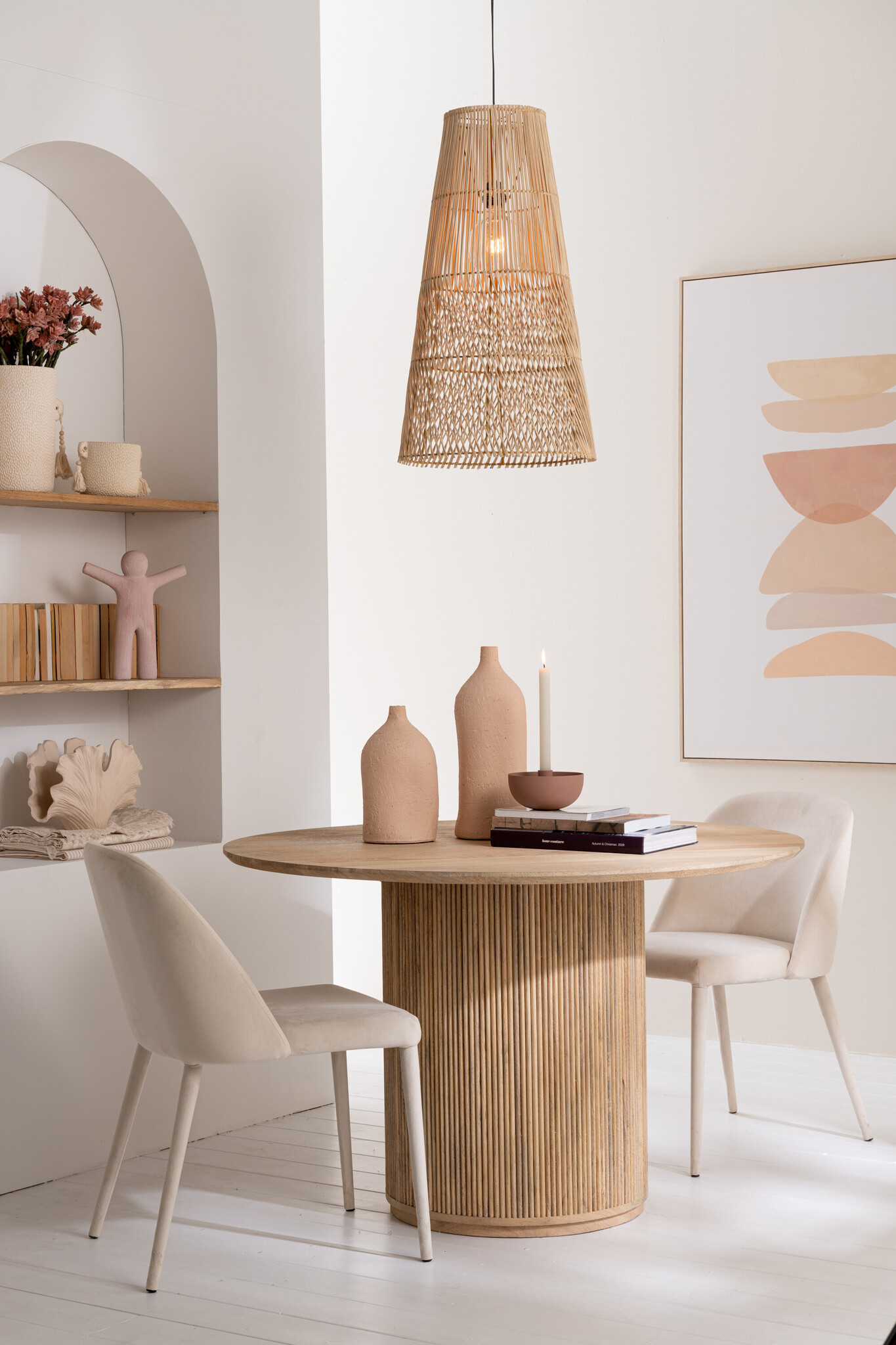 TABLE VINCENT MANGO WOOD NAT L