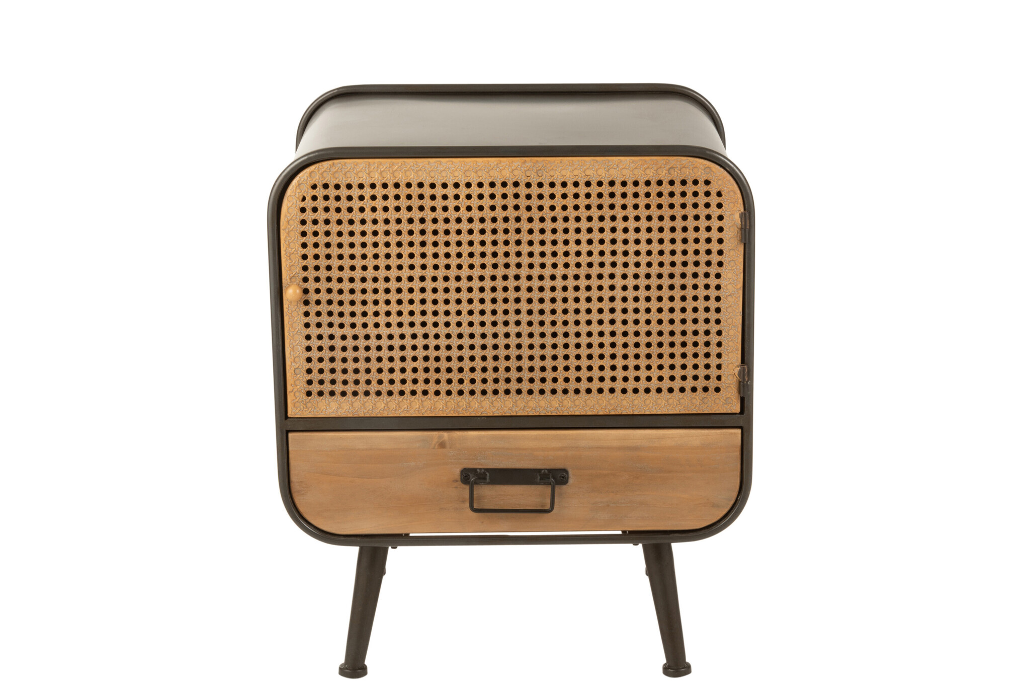 SIDETABLE 1 DR MET/WD BL/NAT