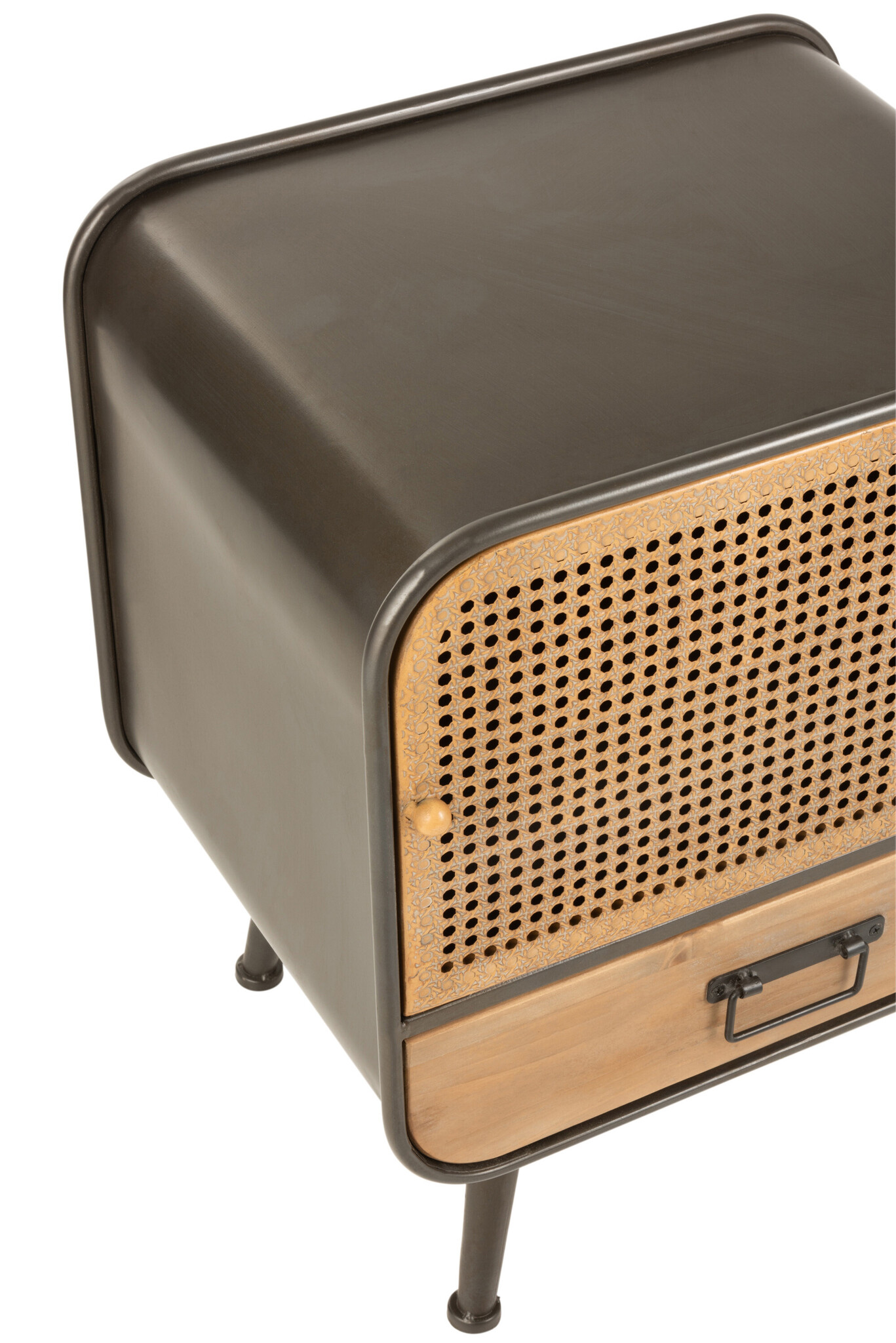 SIDETABLE 1 DR MET/WD BL/NAT